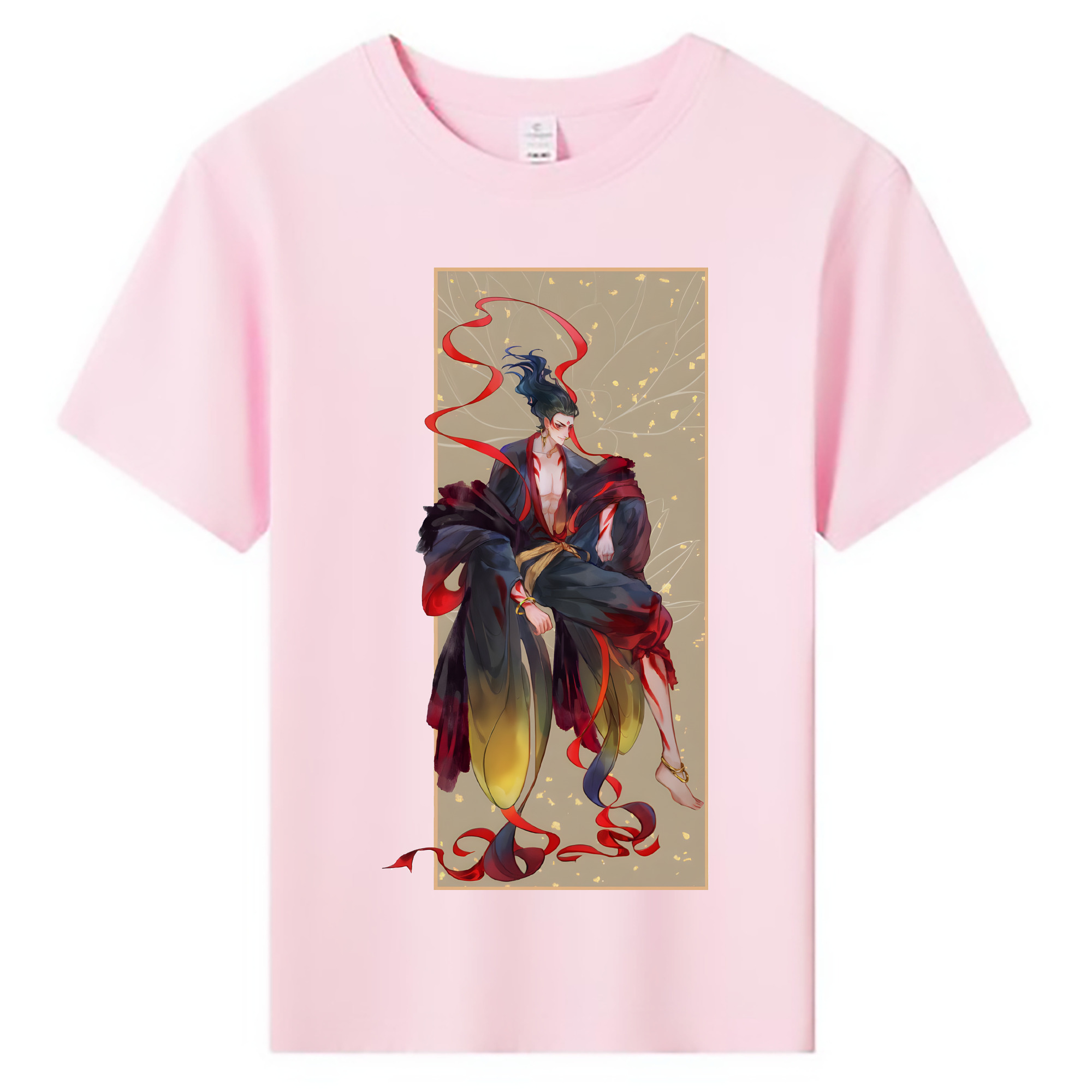 （画像用） Ne Zha 2 ナタ 魔童の大暴れ 綿100％キッズTシャツ（フロントプリント）