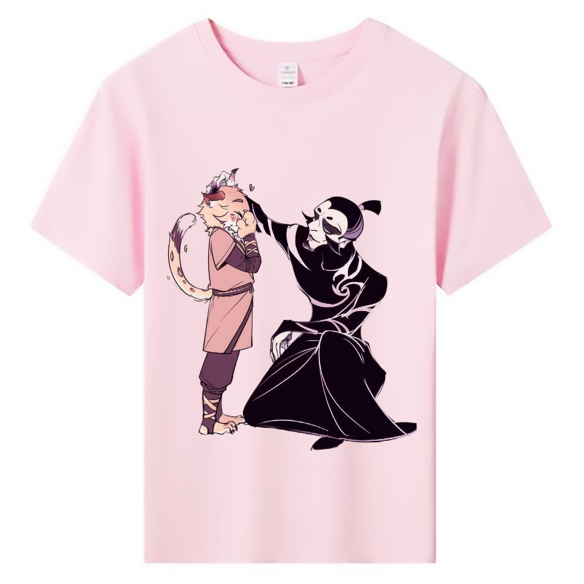 （画像用） Ne Zha 2 ナタ 魔童の大暴れ 綿100％キッズTシャツ（フロントプリント）