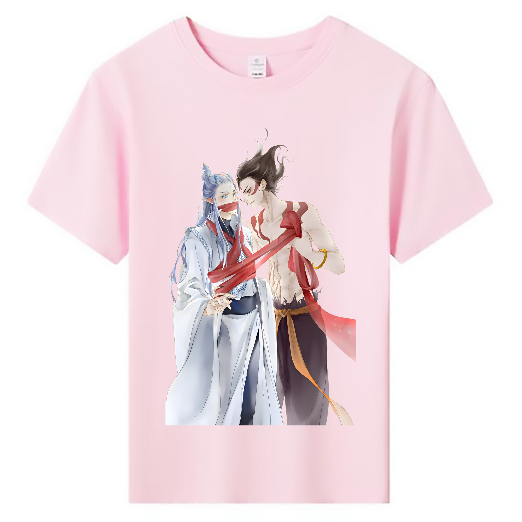 （画像用） Ne Zha 2 ナタ 魔童の大暴れ 綿100％キッズTシャツ（フロントプリント）