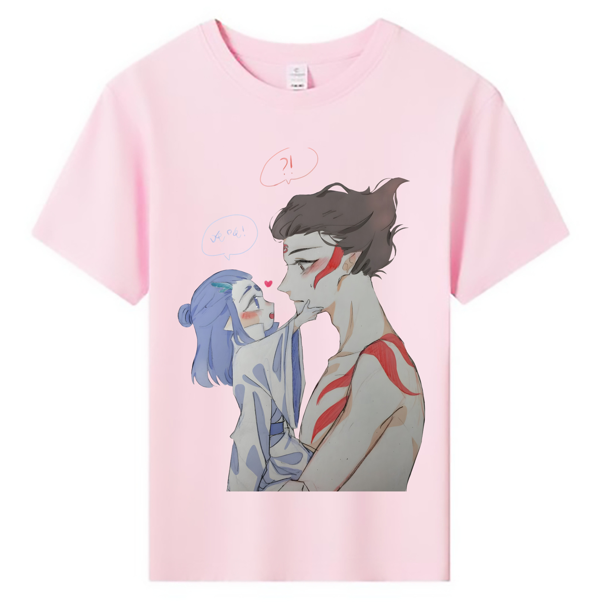 （画像用） Ne Zha 2 ナタ 魔童の大暴れ 綿100％キッズTシャツ（フロントプリント）