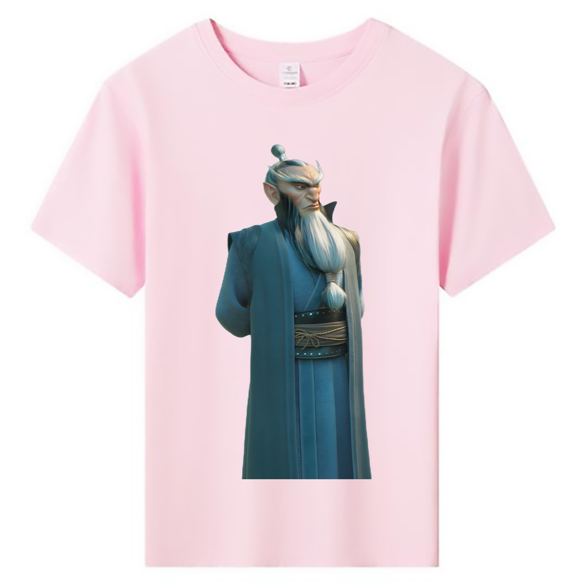 （画像用） Ne Zha 2 ナタ 魔童の大暴れ 綿100％キッズTシャツ（フロントプリント）