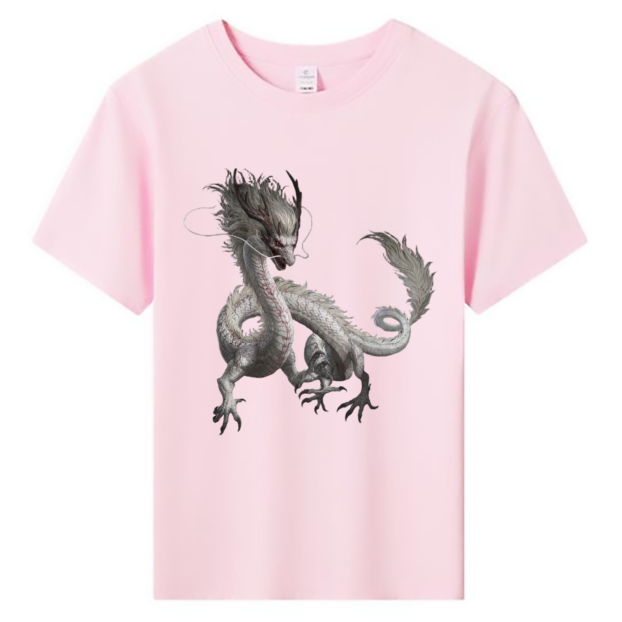 （画像用） Ne Zha 2 ナタ 魔童の大暴れ 綿100％キッズTシャツ（フロントプリント）