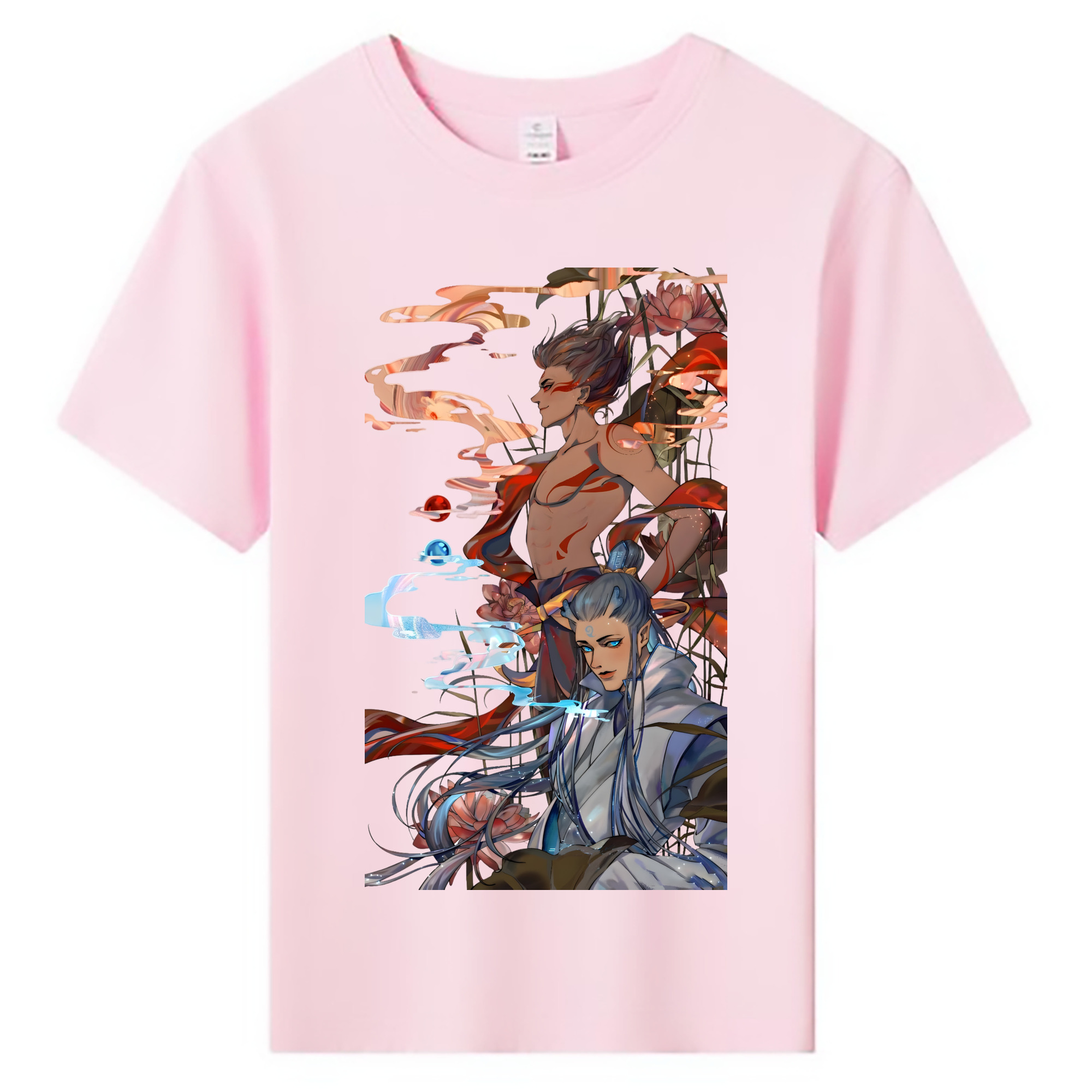 （画像用） Ne Zha 2 ナタ 魔童の大暴れ 綿100％キッズTシャツ（フロントプリント）