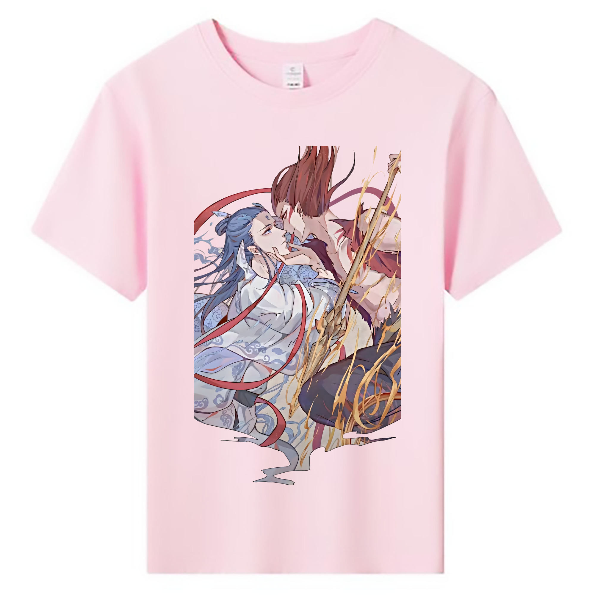 （画像用） Ne Zha 2 ナタ 魔童の大暴れ 綿100％キッズTシャツ（フロントプリント）