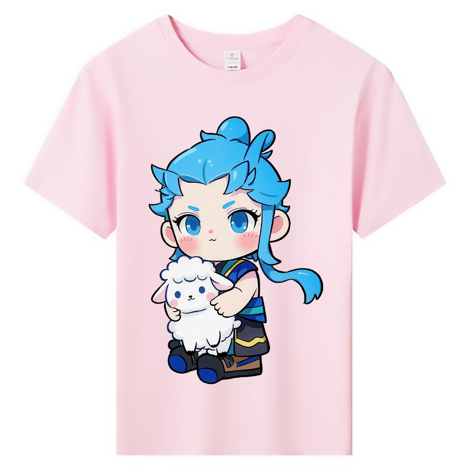（画像用） Ne Zha 2 ナタ 魔童の大暴れ 綿100％キッズTシャツ（フロントプリント）