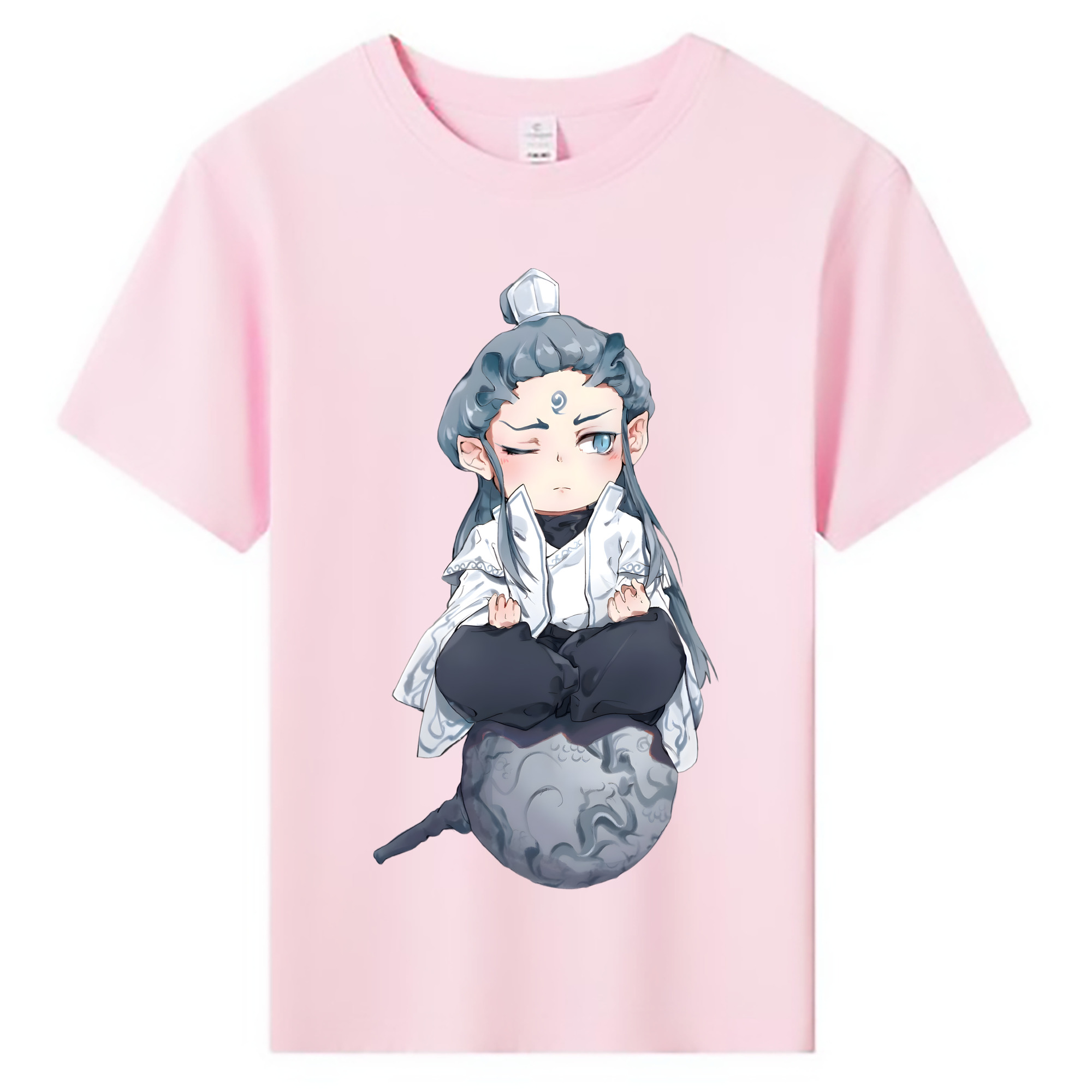 （画像用） Ne Zha 2 ナタ 魔童の大暴れ 綿100％キッズTシャツ（フロントプリント）