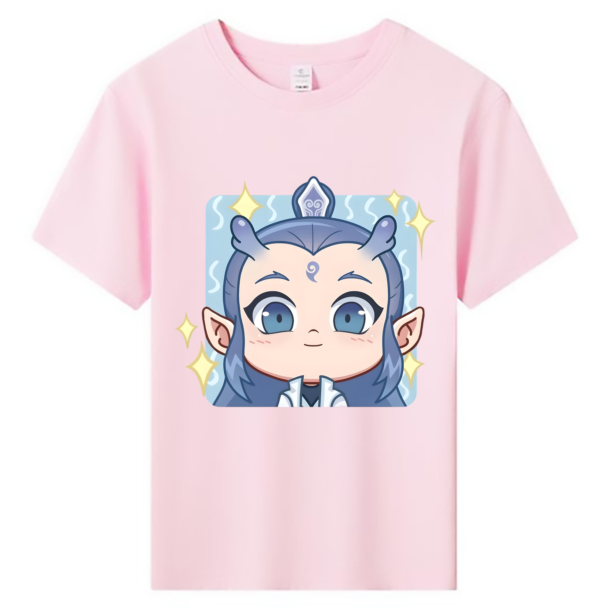 （画像用） Ne Zha 2 ナタ 魔童の大暴れ 綿100％キッズTシャツ（フロントプリント）