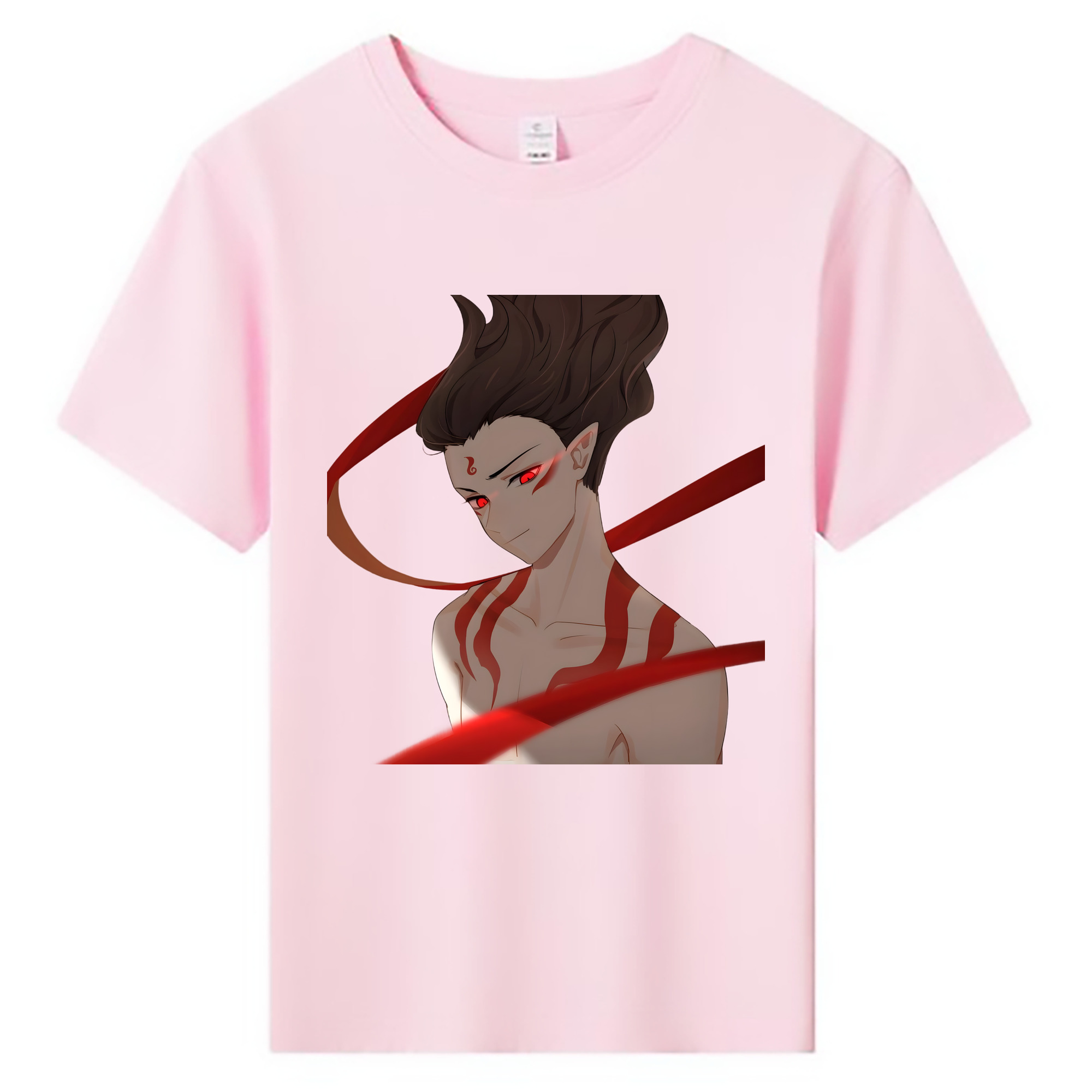 （画像用） Ne Zha 2 ナタ 魔童の大暴れ 綿100％キッズTシャツ（フロントプリント）