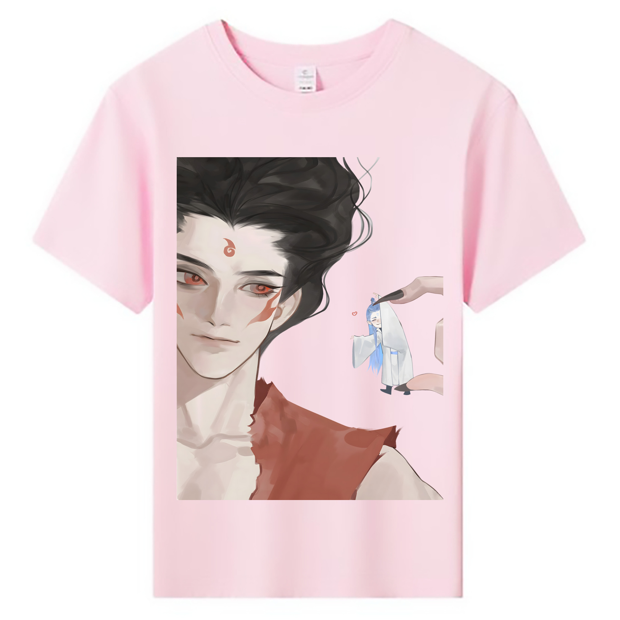 （画像用） Ne Zha 2 ナタ 魔童の大暴れ 綿100％キッズTシャツ（フロントプリント）