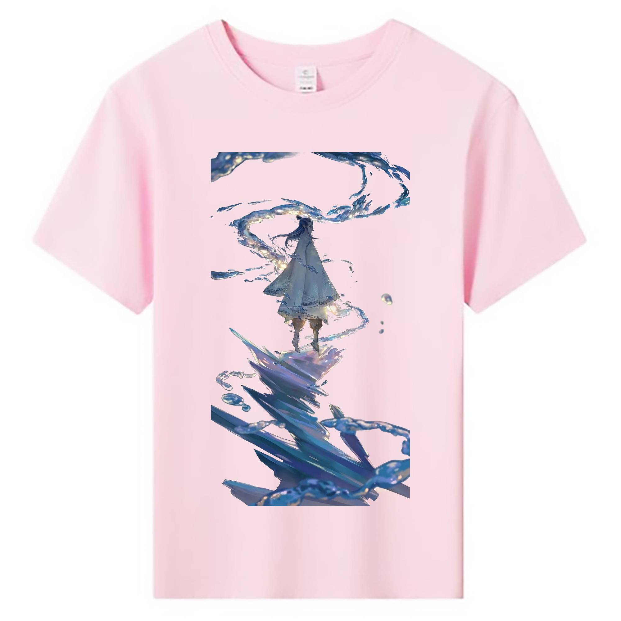 （画像用） Ne Zha 2 ナタ 魔童の大暴れ 綿100％キッズTシャツ（フロントプリント）