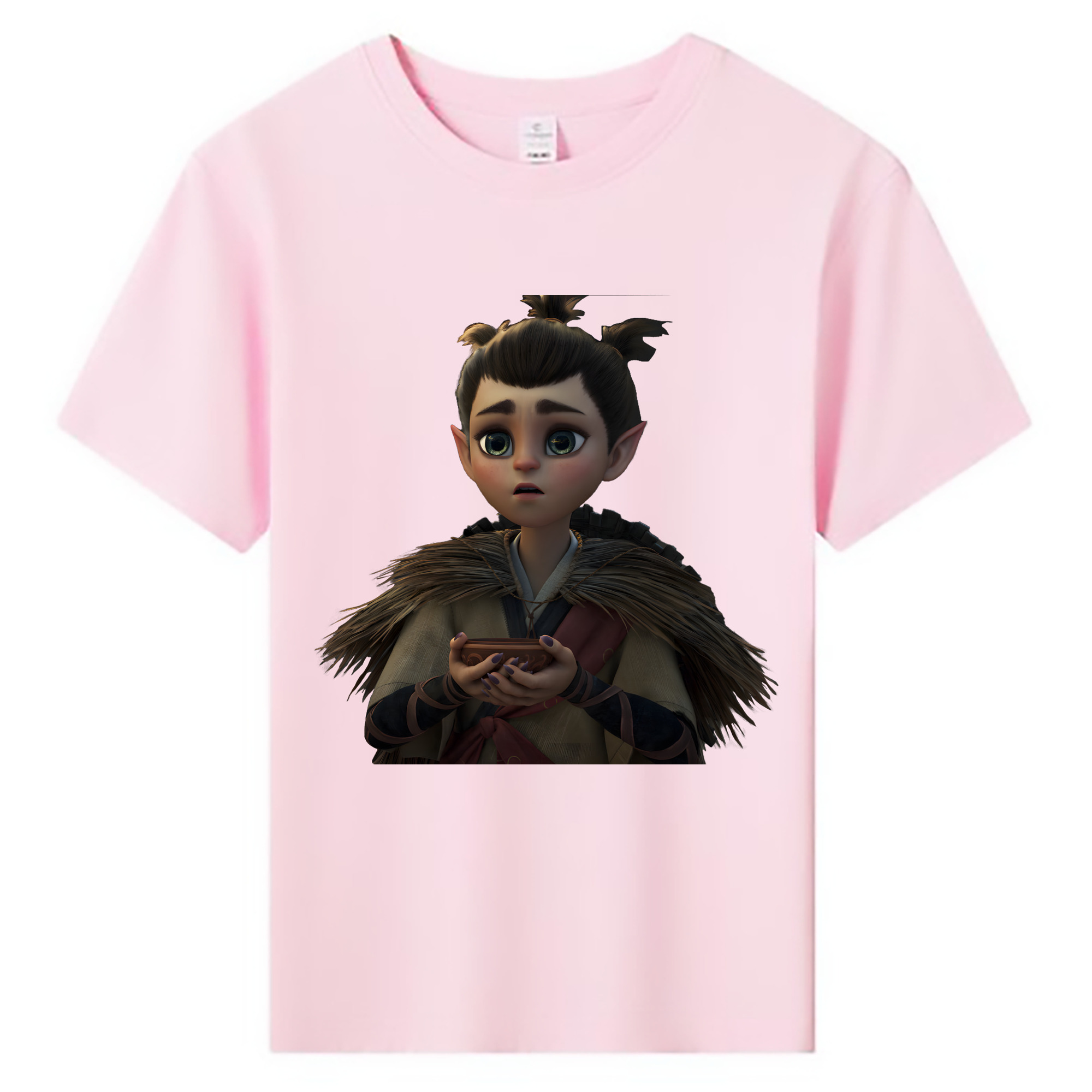 （画像用） Ne Zha 2 ナタ 魔童の大暴れ 綿100％キッズTシャツ（フロントプリント）