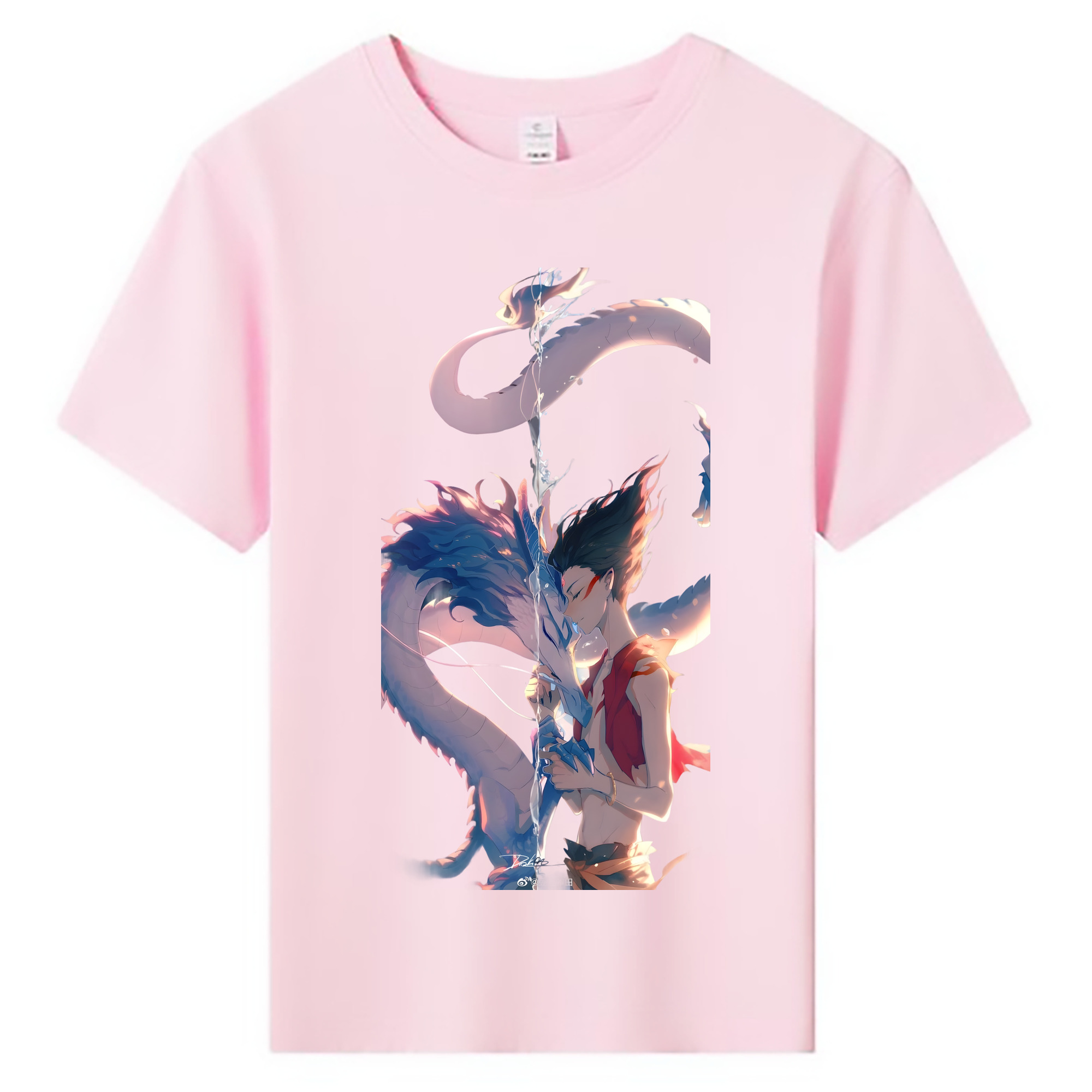 （画像用） Ne Zha 2 ナタ 魔童の大暴れ 綿100％キッズTシャツ（フロントプリント）