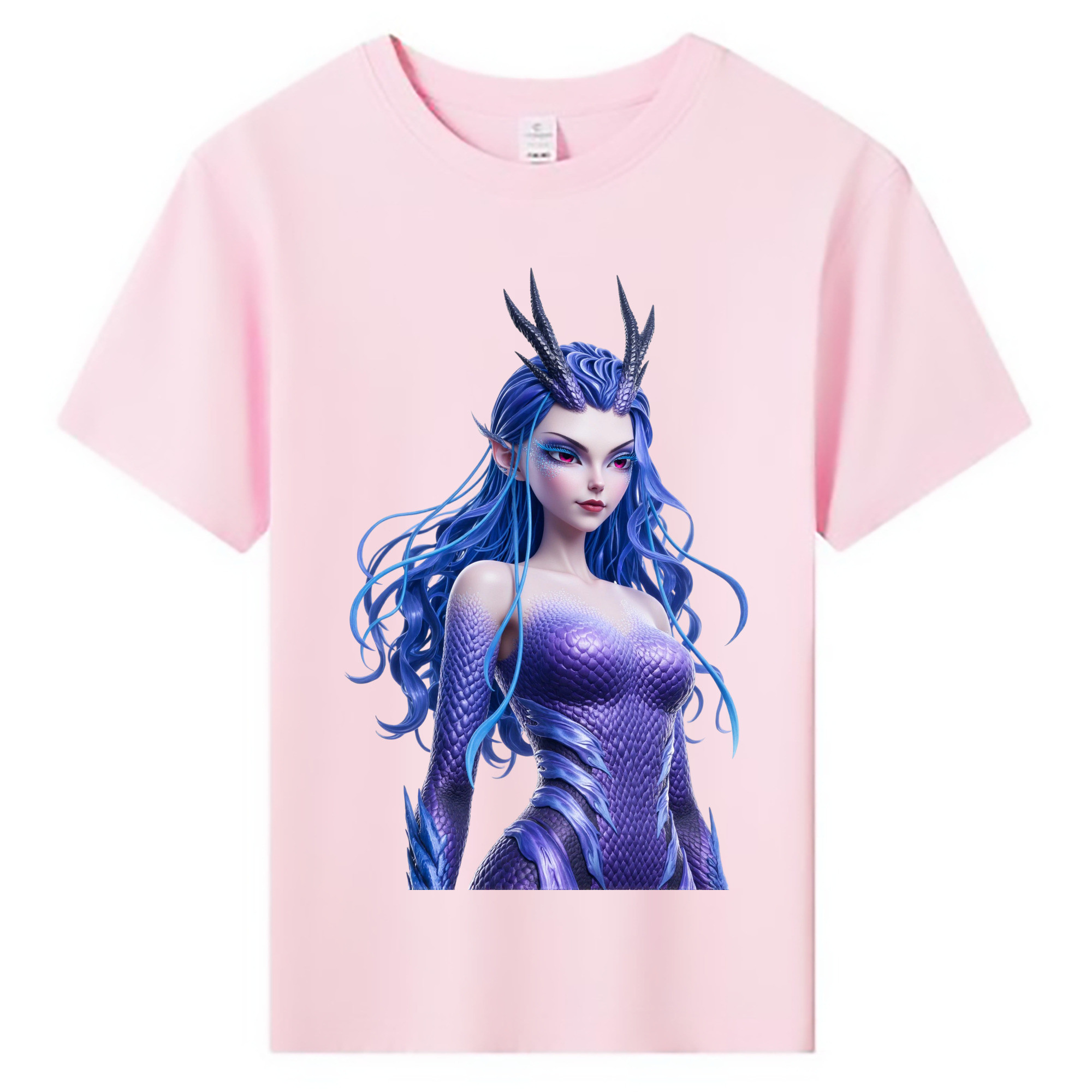 （画像用） Ne Zha 2 ナタ 魔童の大暴れ 綿100％キッズTシャツ（フロントプリント）