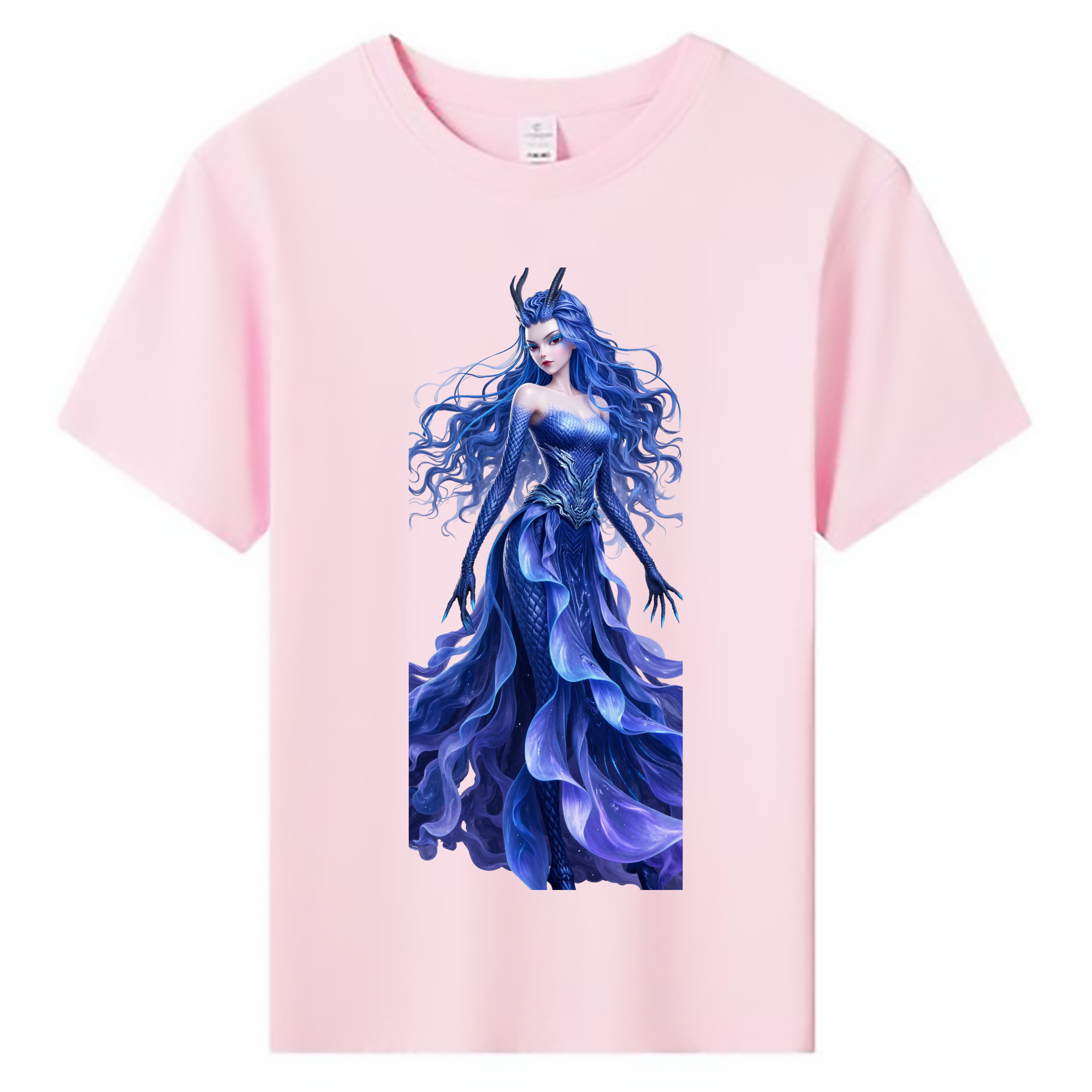 （画像用） Ne Zha 2 ナタ 魔童の大暴れ 綿100％キッズTシャツ（フロントプリント）