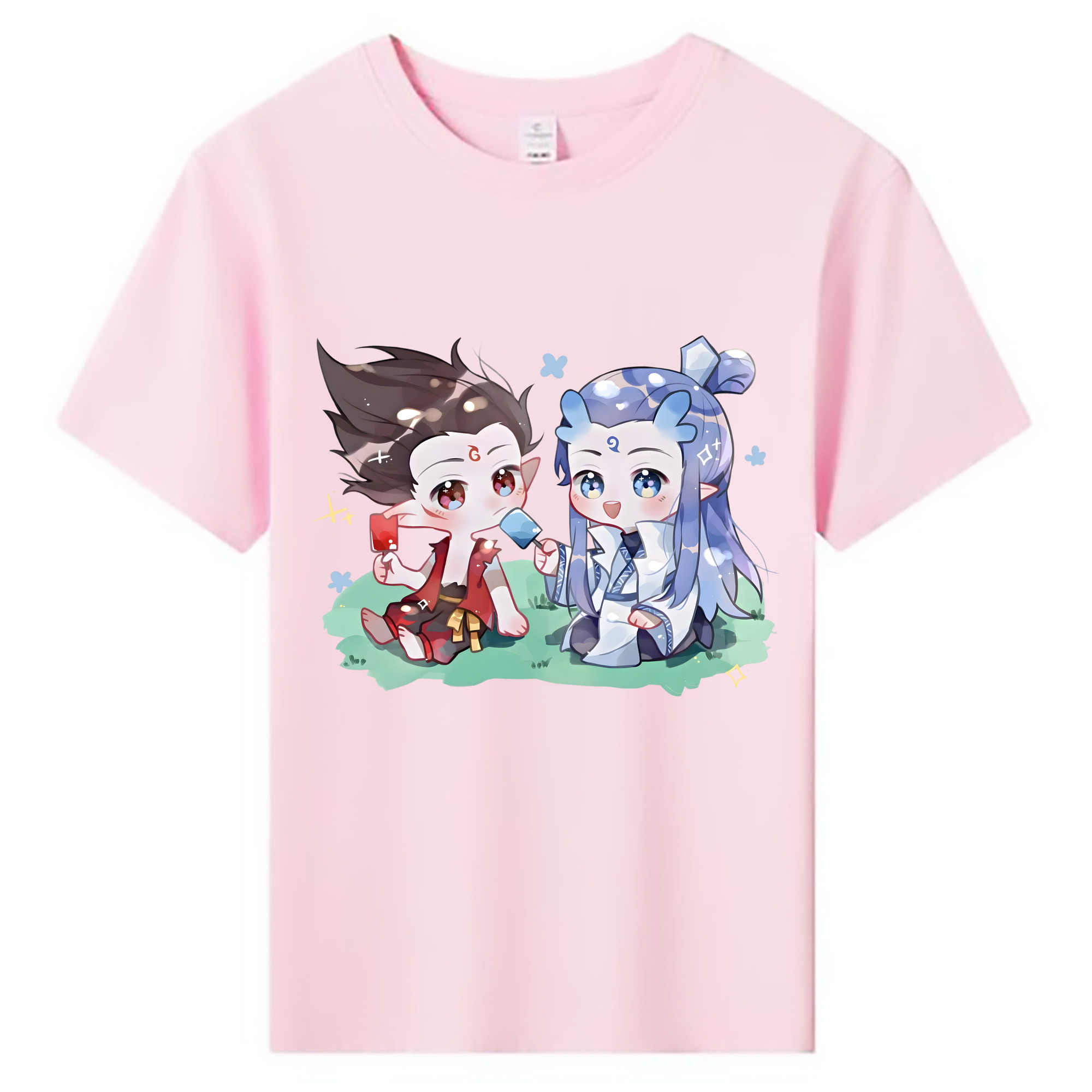 （画像用） Ne Zha 2 ナタ 魔童の大暴れ 綿100％キッズTシャツ（フロントプリント）