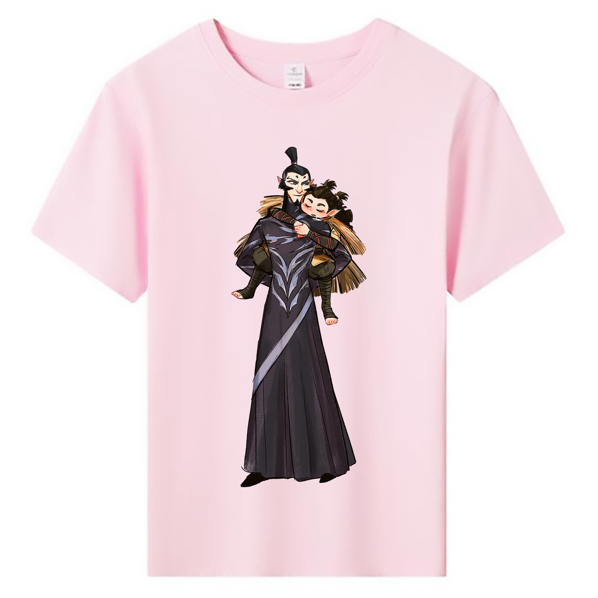 （画像用） Ne Zha 2 ナタ 魔童の大暴れ 綿100％キッズTシャツ（フロントプリント）