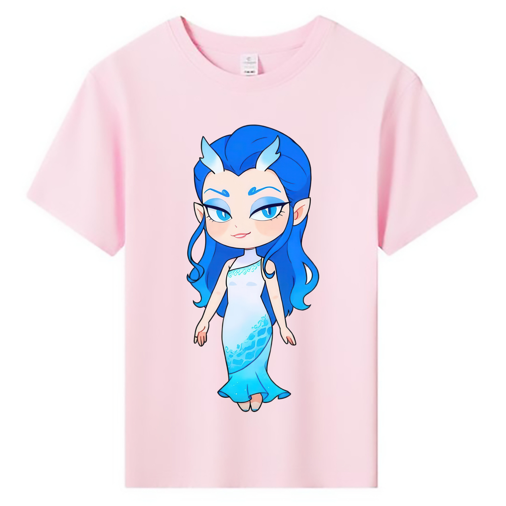 （画像用） Ne Zha 2 ナタ 魔童の大暴れ 綿100％キッズTシャツ（フロントプリント）