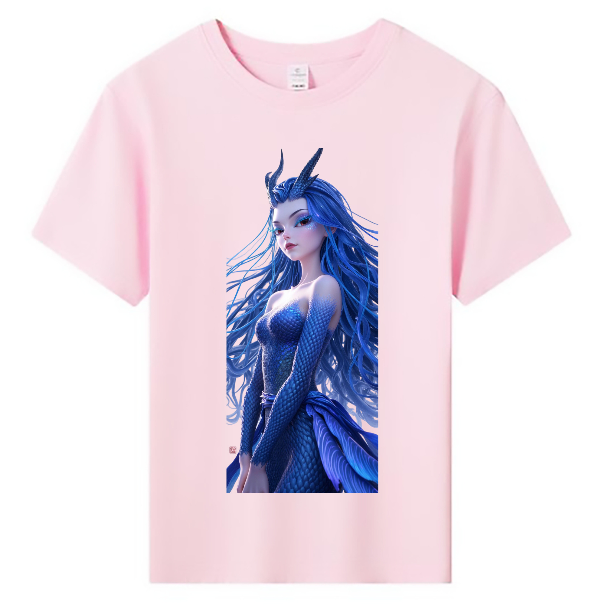 （画像用） Ne Zha 2 ナタ 魔童の大暴れ 綿100％キッズTシャツ（フロントプリント）