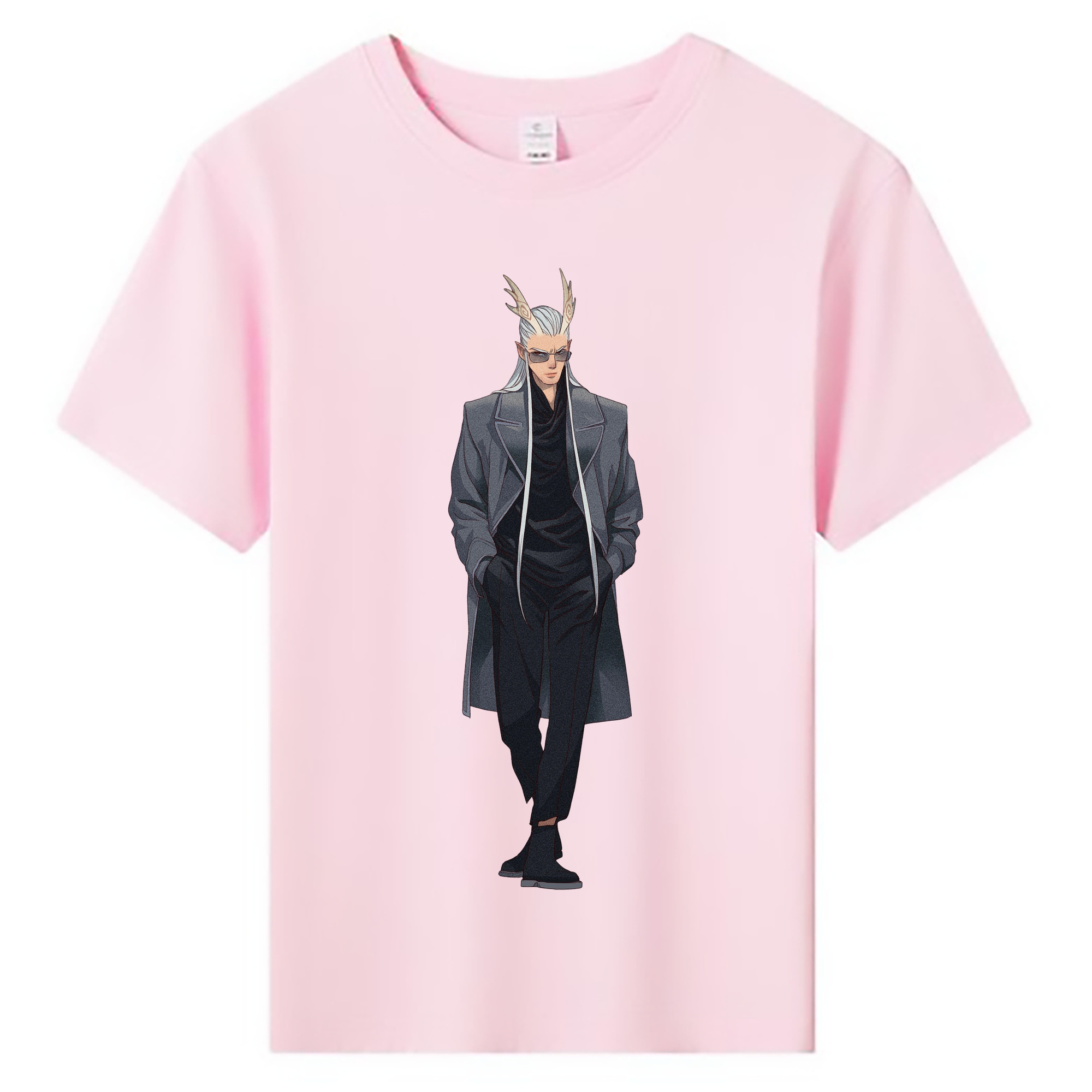 （画像用） Ne Zha 2 ナタ 魔童の大暴れ 綿100％キッズTシャツ（フロントプリント）