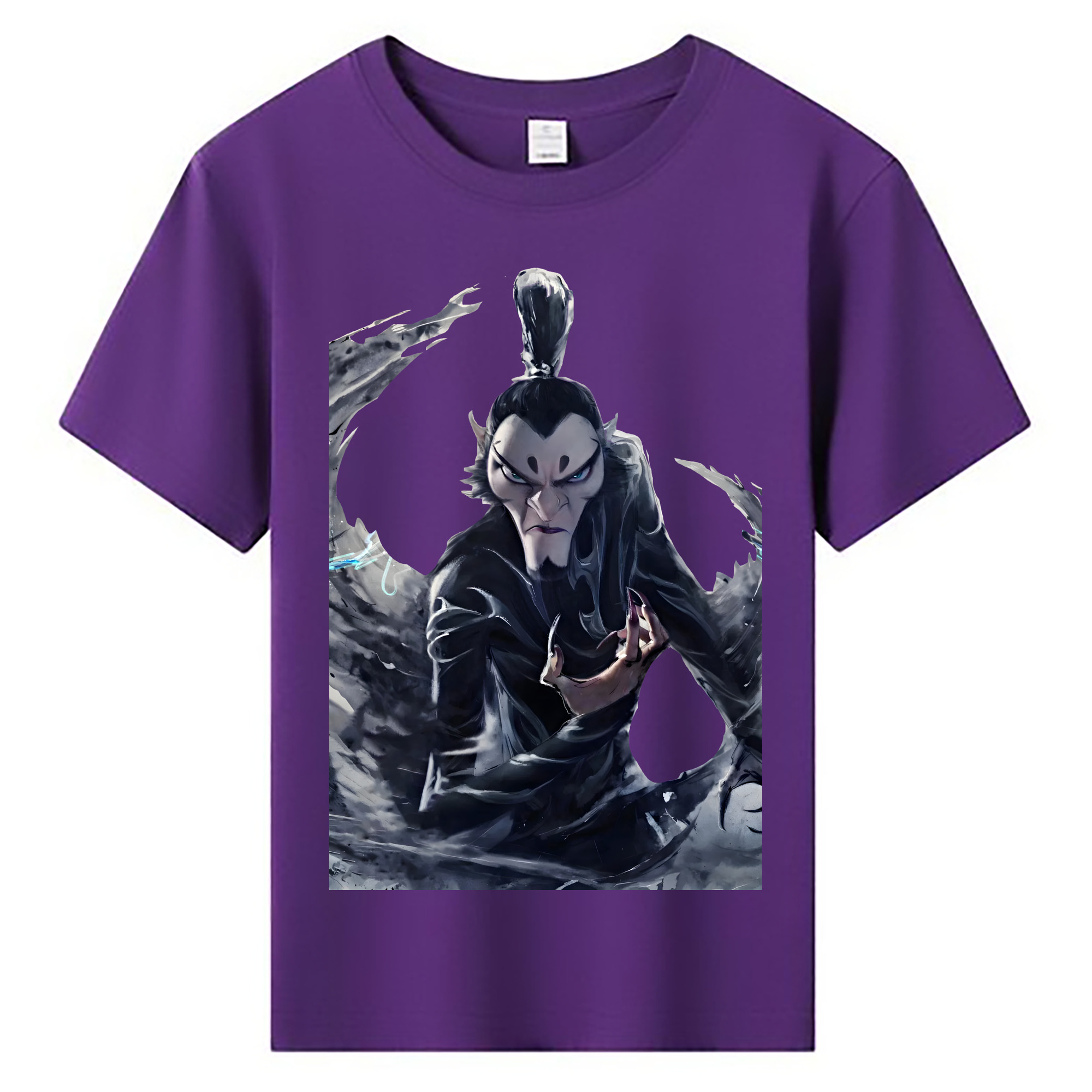 （画像用） Ne Zha 2 ナタ 魔童の大暴れ 綿100％キッズTシャツ（フロントプリント）