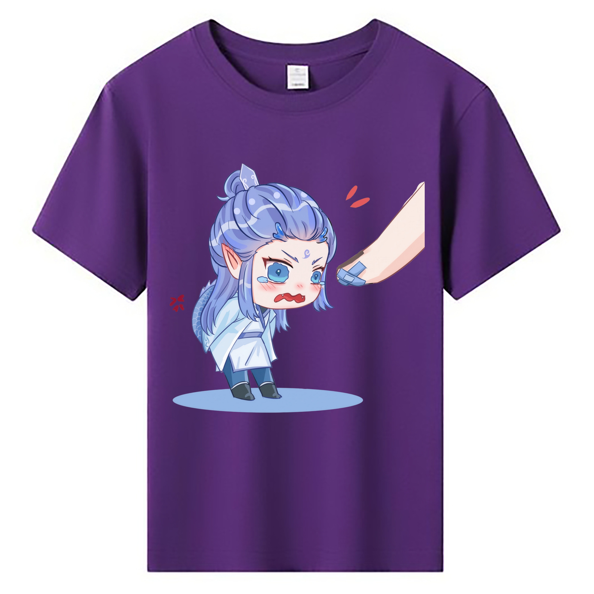 （画像用） Ne Zha 2 ナタ 魔童の大暴れ 綿100％キッズTシャツ（フロントプリント）