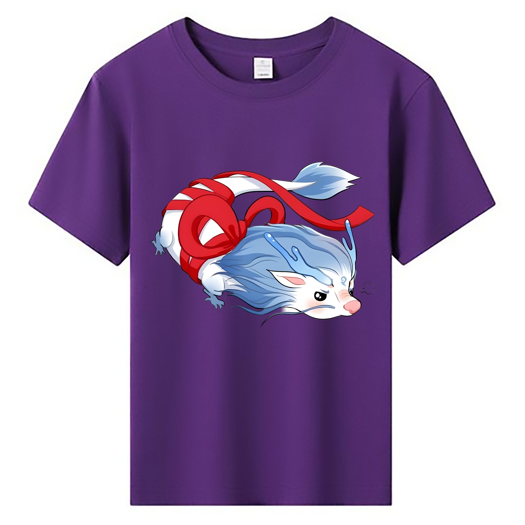 （画像用） Ne Zha 2 ナタ 魔童の大暴れ 綿100％キッズTシャツ（フロントプリント）