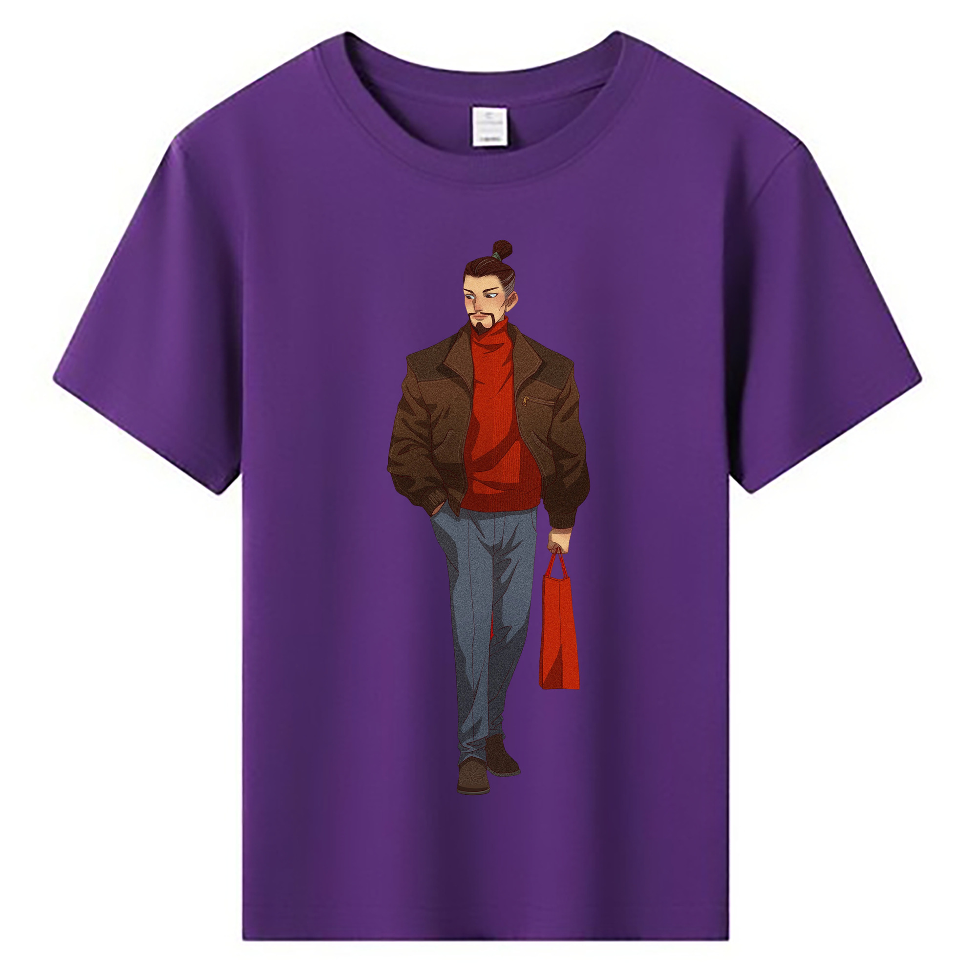（画像用） Ne Zha 2 ナタ 魔童の大暴れ 綿100％キッズTシャツ（フロントプリント）
