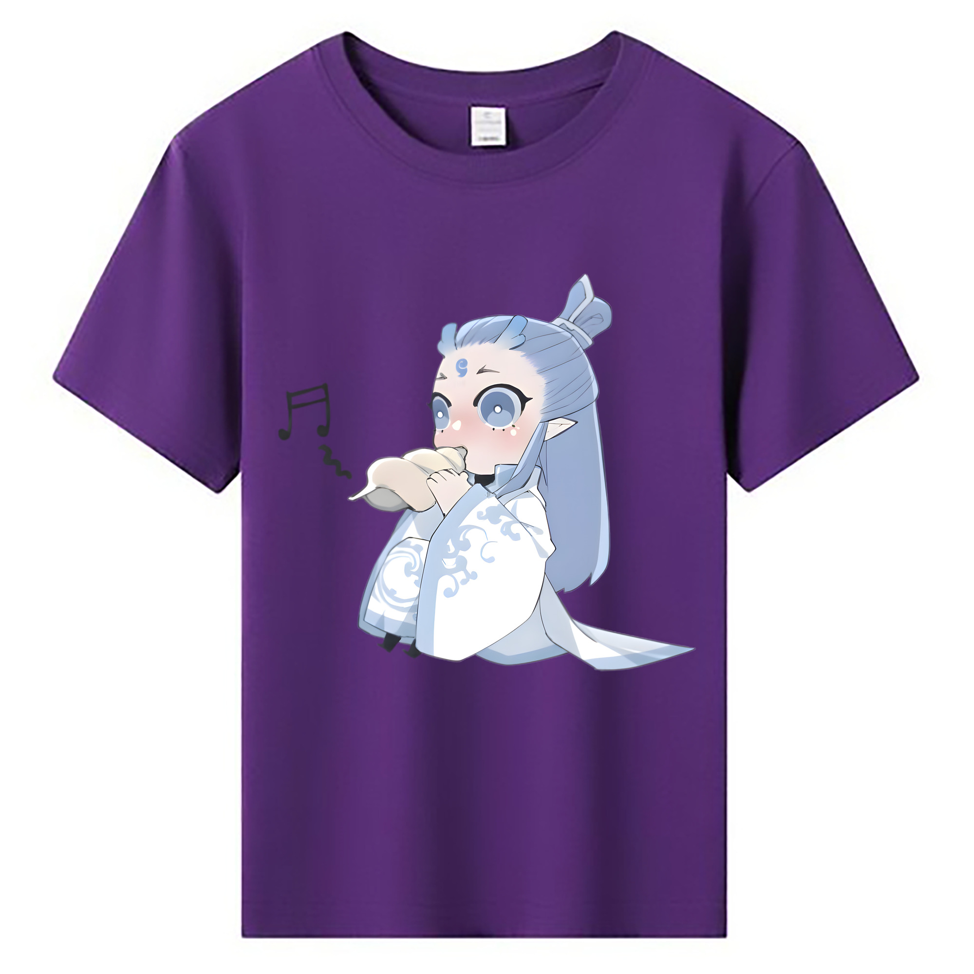 （画像用） Ne Zha 2 ナタ 魔童の大暴れ 綿100％キッズTシャツ（フロントプリント）