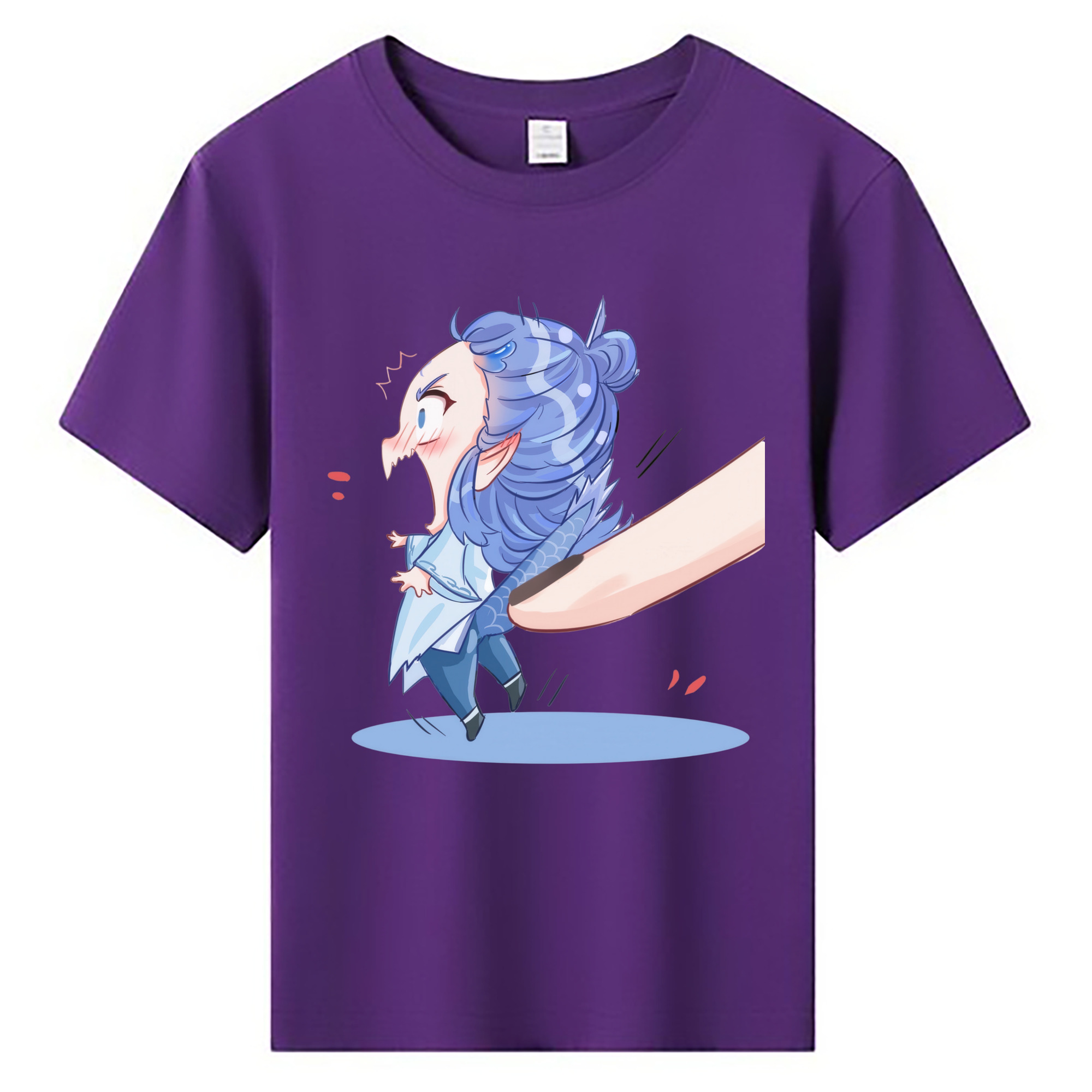 （画像用） Ne Zha 2 ナタ 魔童の大暴れ 綿100％キッズTシャツ（フロントプリント）