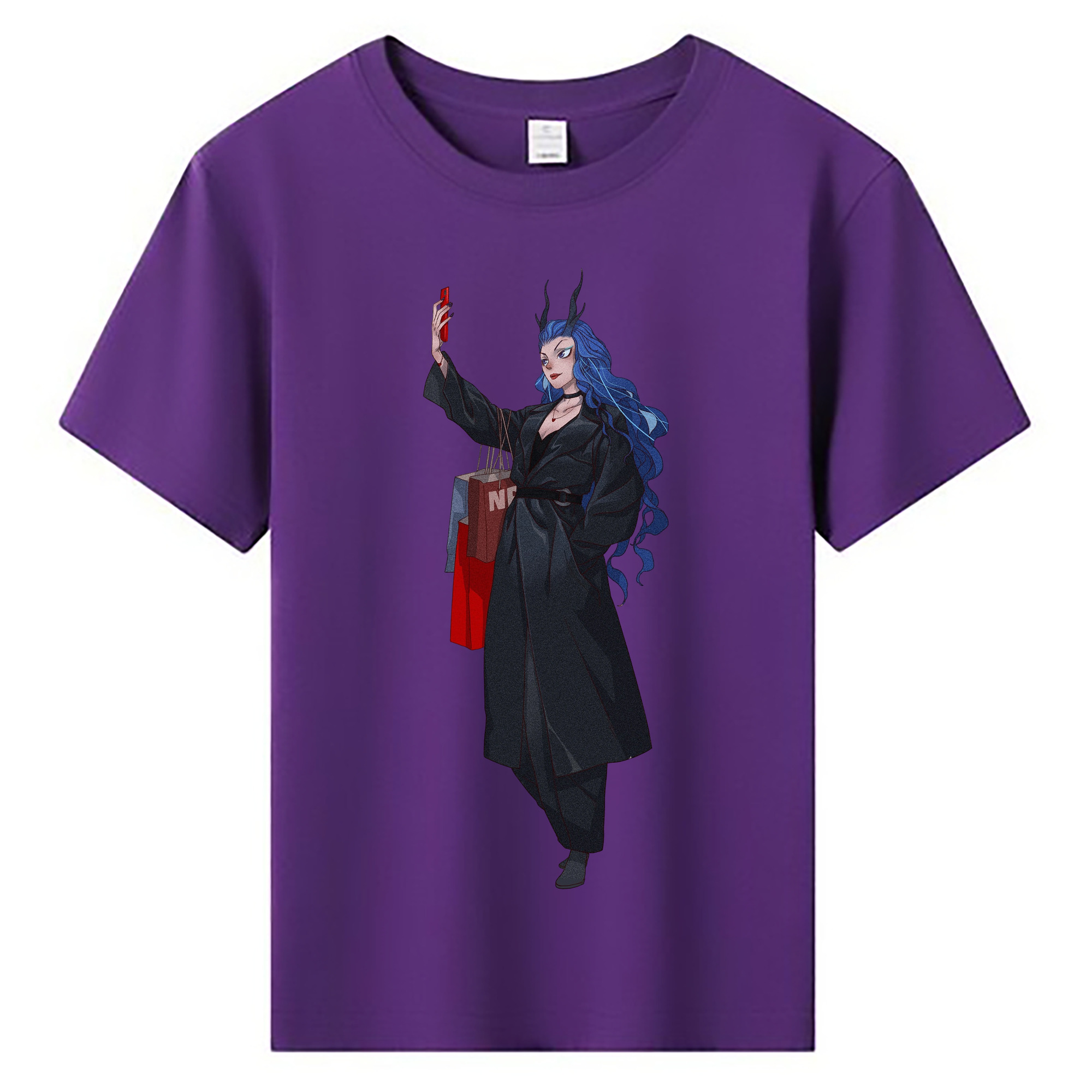 （画像用） Ne Zha 2 ナタ 魔童の大暴れ 綿100％キッズTシャツ（フロントプリント）