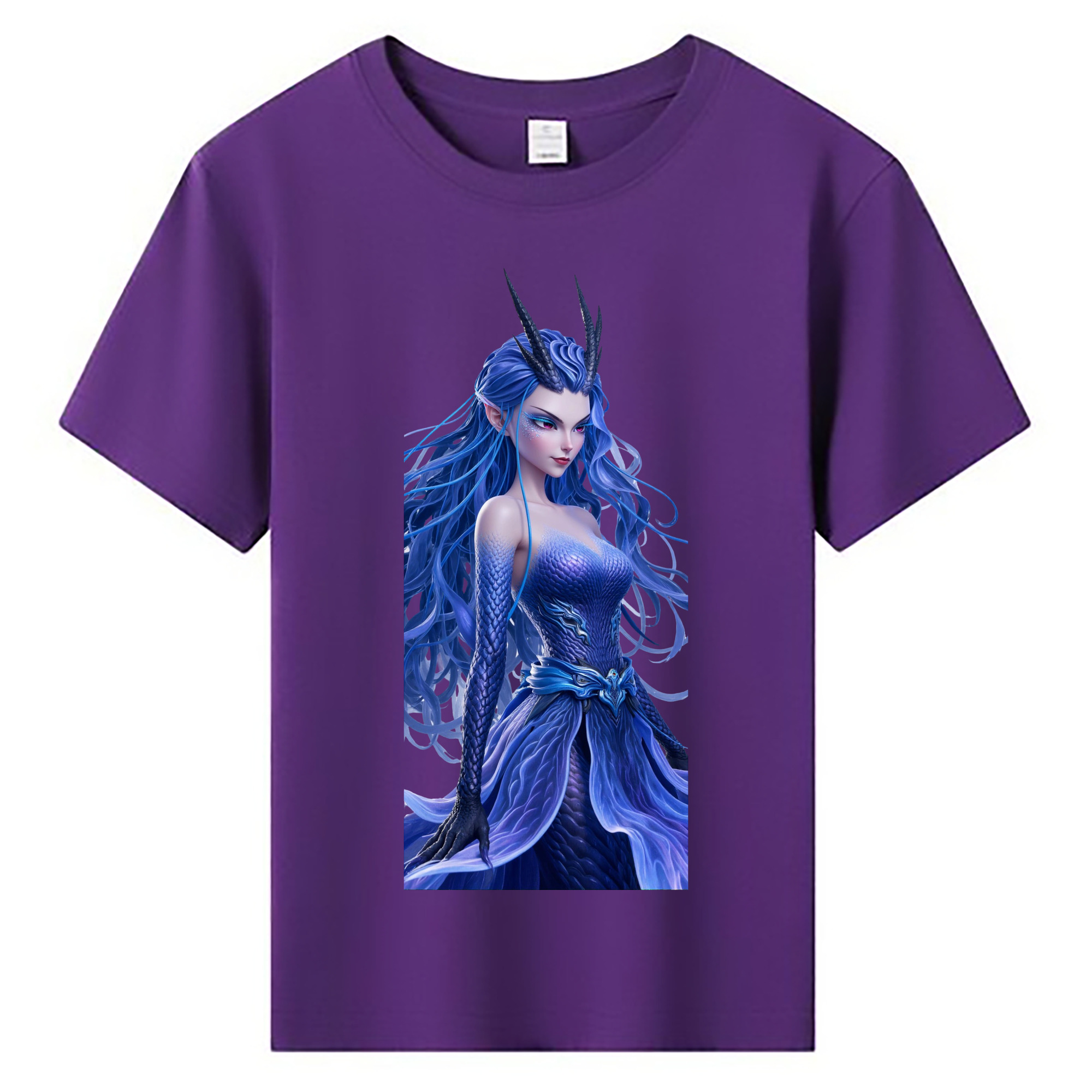 （画像用） Ne Zha 2 ナタ 魔童の大暴れ 綿100％キッズTシャツ（フロントプリント）