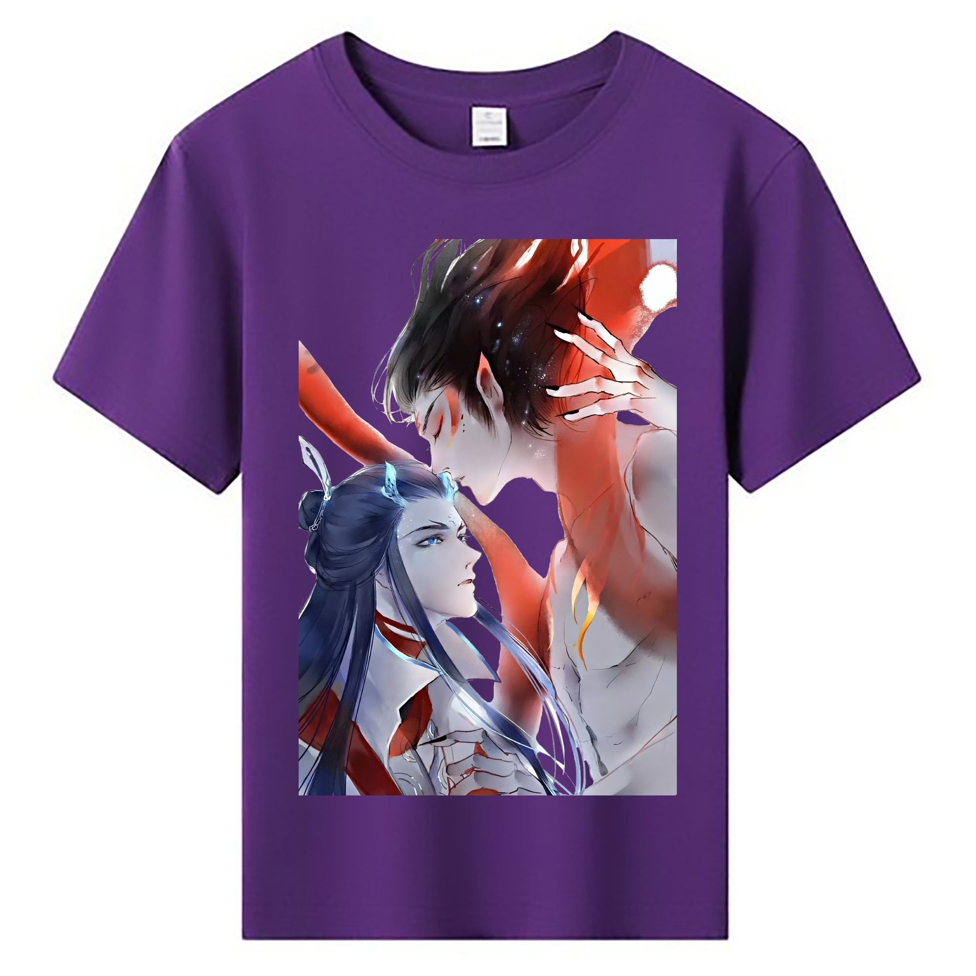 （画像用） Ne Zha 2 ナタ 魔童の大暴れ 綿100％キッズTシャツ（フロントプリント）