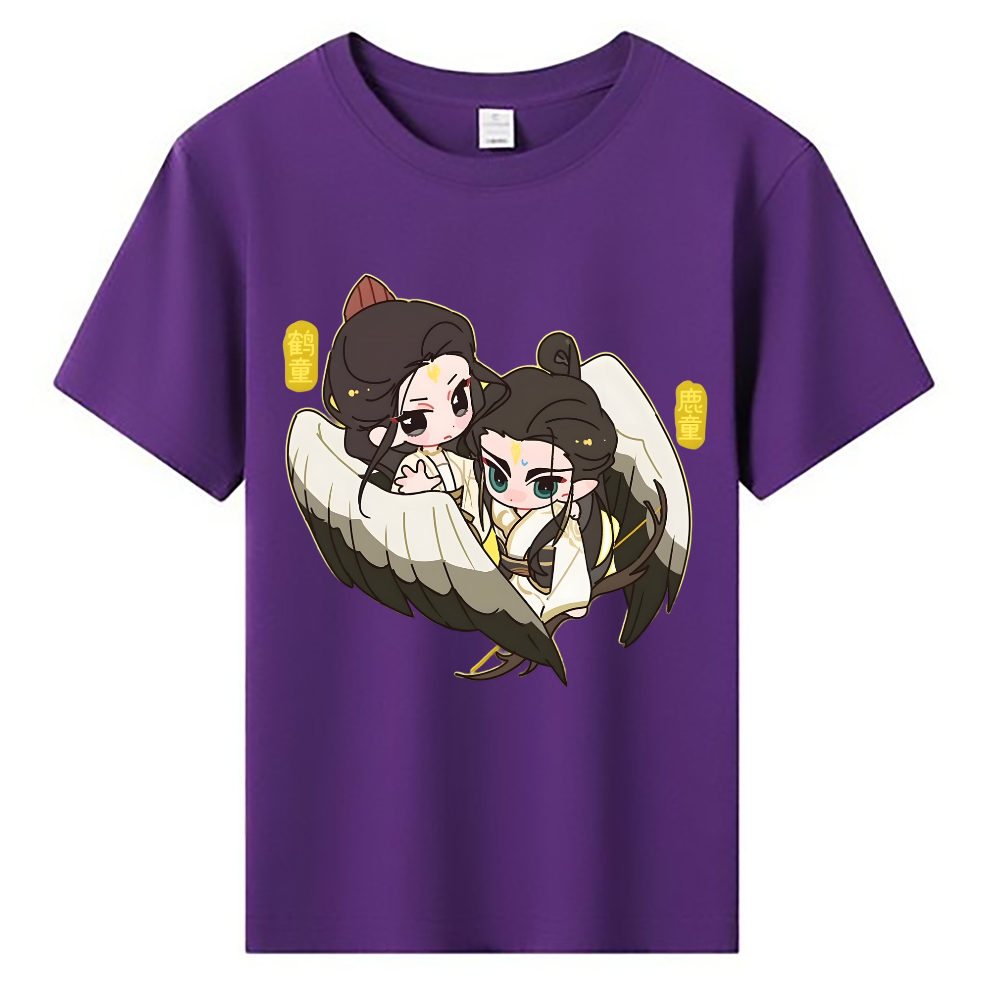 （画像用） Ne Zha 2 ナタ 魔童の大暴れ 綿100％キッズTシャツ（フロントプリント）