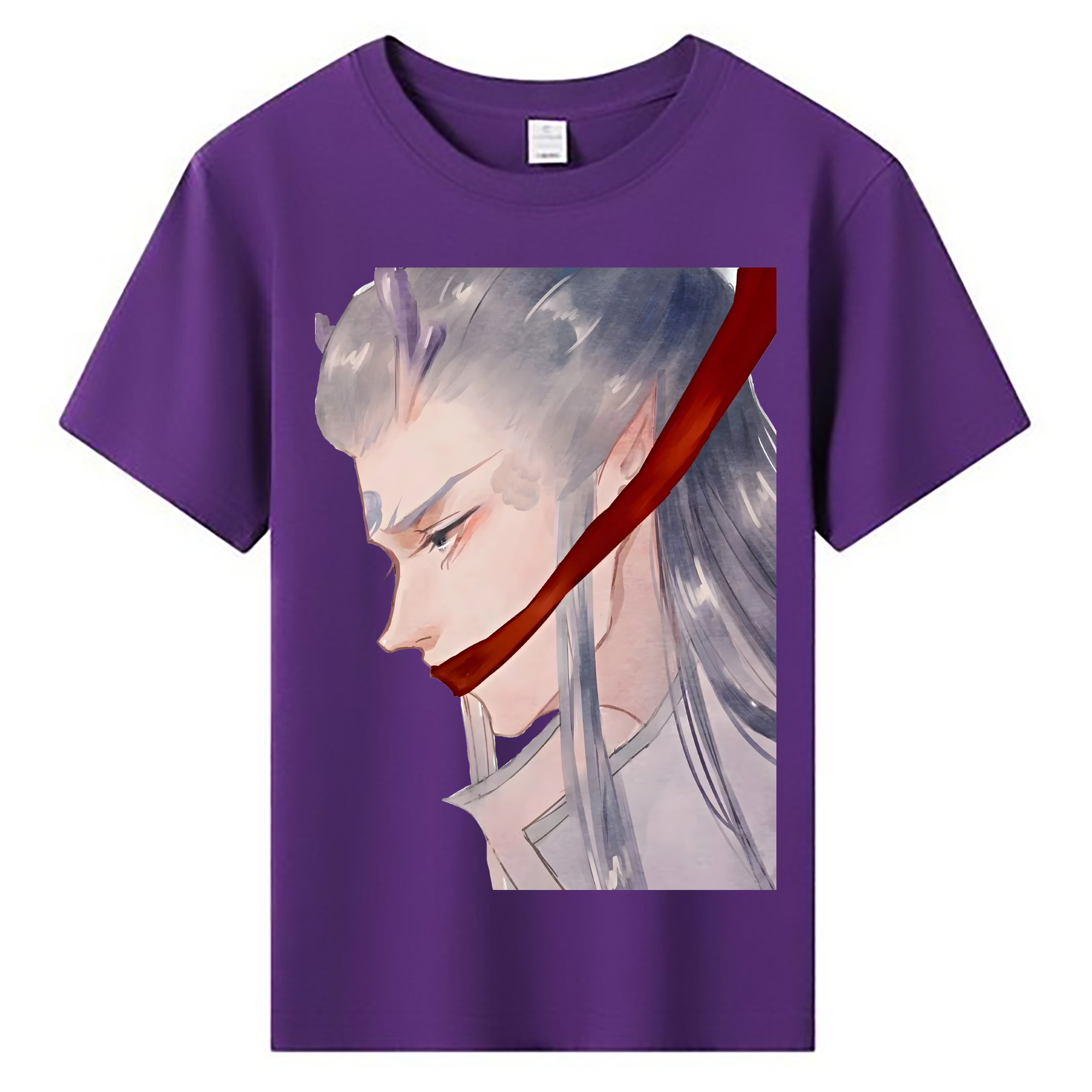 （画像用） Ne Zha 2 ナタ 魔童の大暴れ 綿100％キッズTシャツ（フロントプリント）