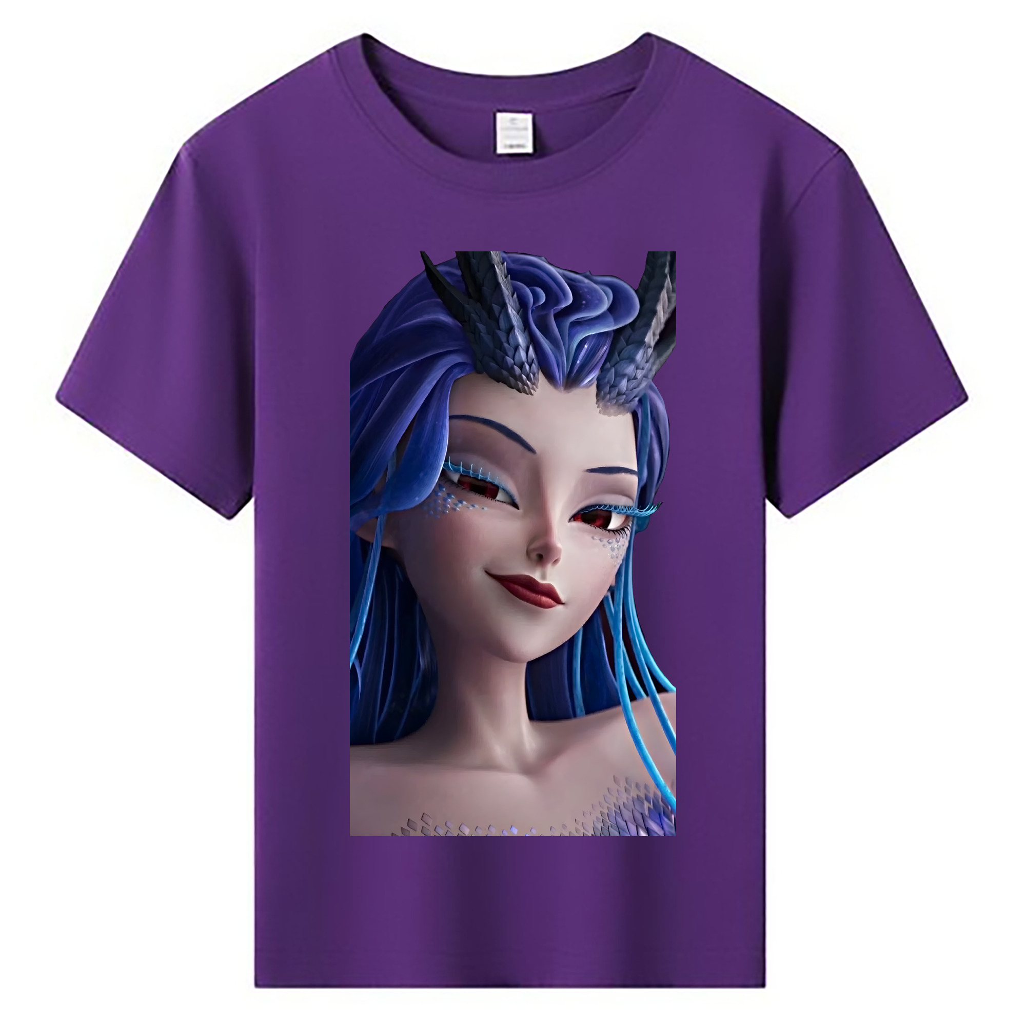 （画像用） Ne Zha 2 ナタ 魔童の大暴れ 綿100％キッズTシャツ（フロントプリント）