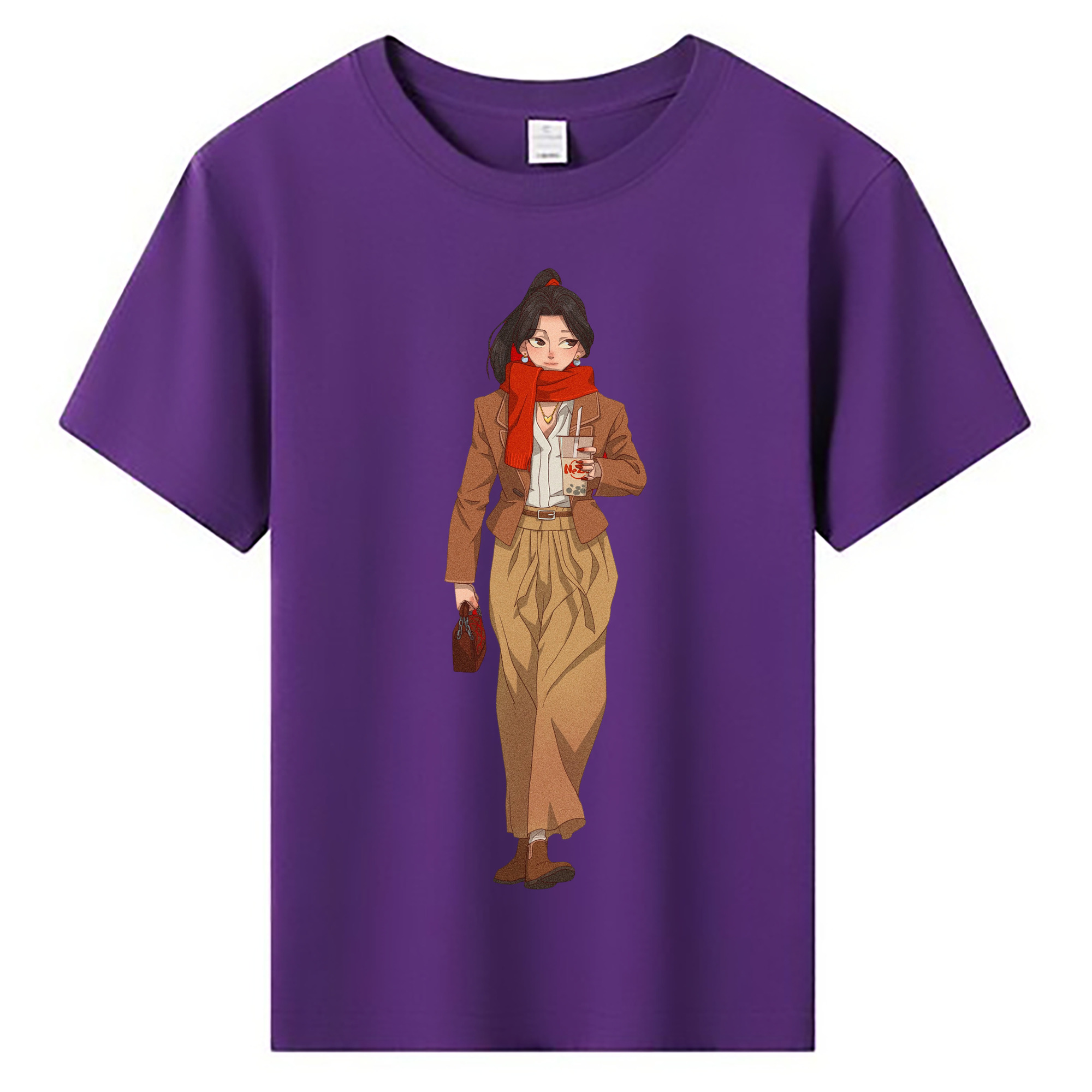（画像用） Ne Zha 2 ナタ 魔童の大暴れ 綿100％キッズTシャツ（フロントプリント）