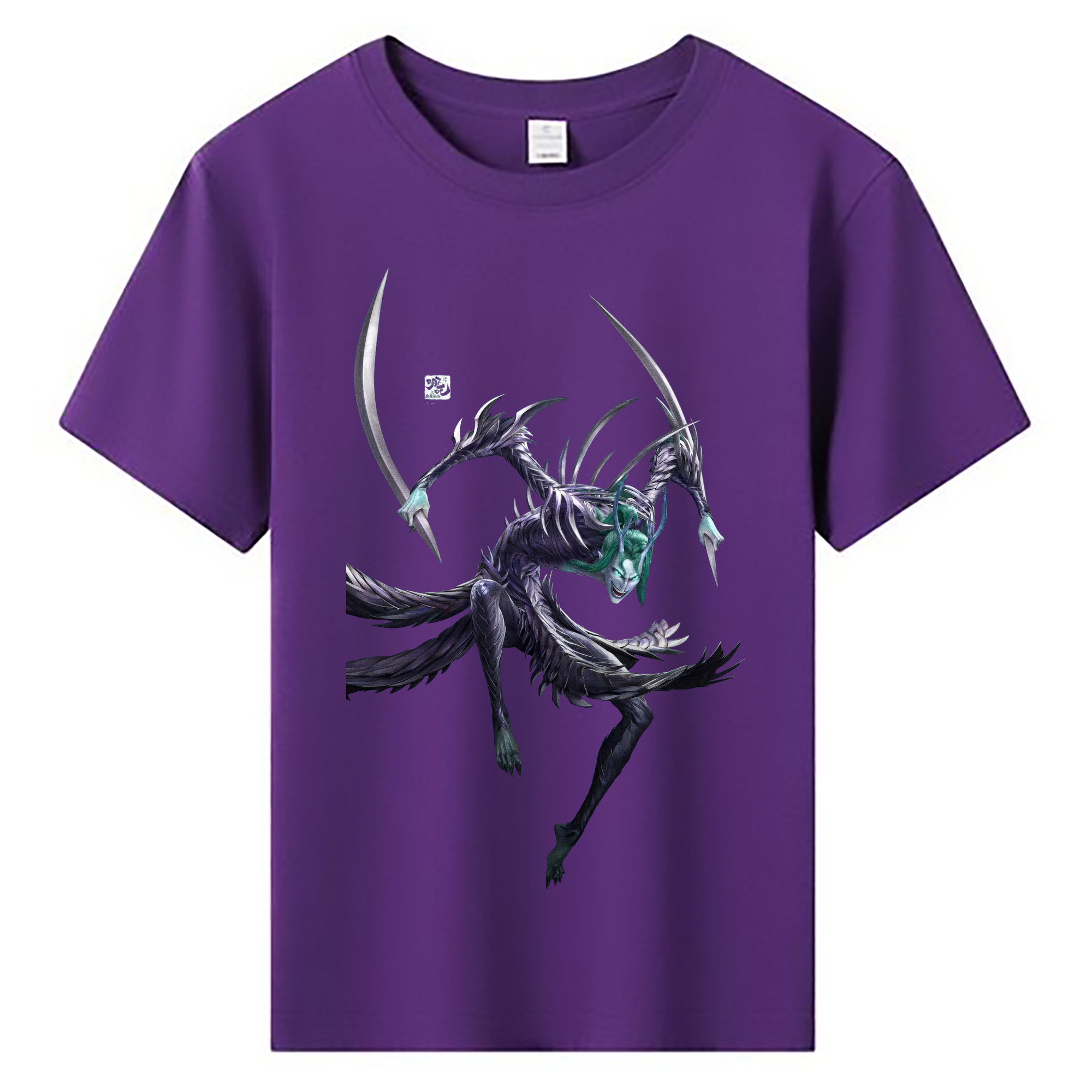 （画像用） Ne Zha 2 ナタ 魔童の大暴れ 綿100％キッズTシャツ（フロントプリント）