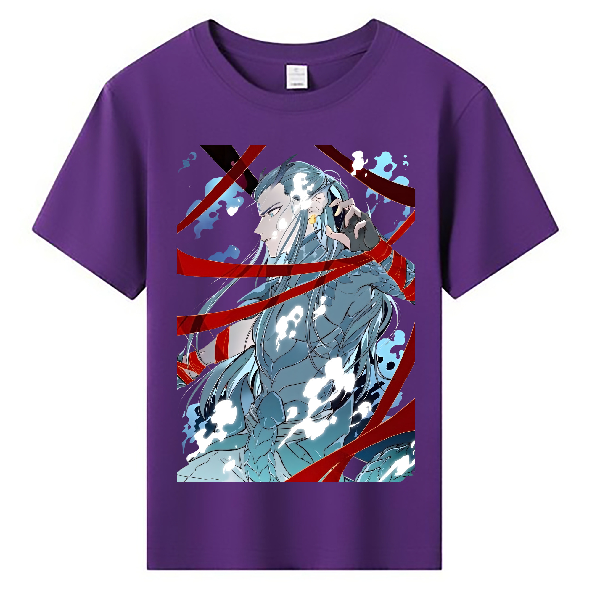 （画像用） Ne Zha 2 ナタ 魔童の大暴れ 綿100％キッズTシャツ（フロントプリント）
