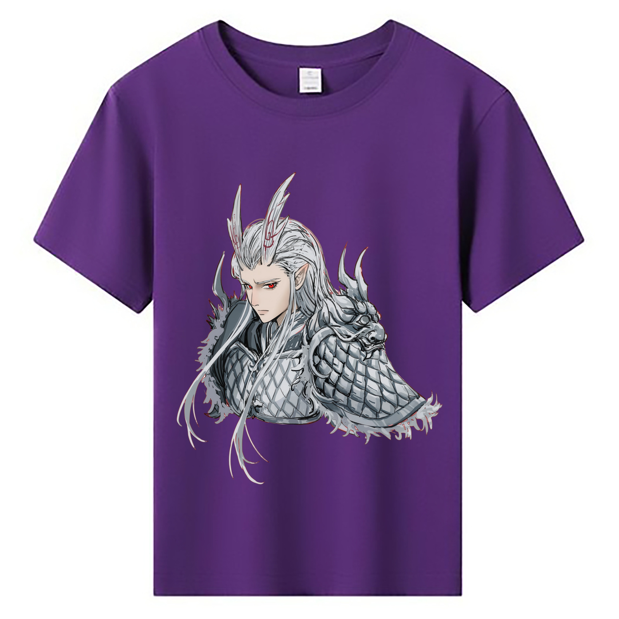 （画像用） Ne Zha 2 ナタ 魔童の大暴れ 綿100％キッズTシャツ（フロントプリント）