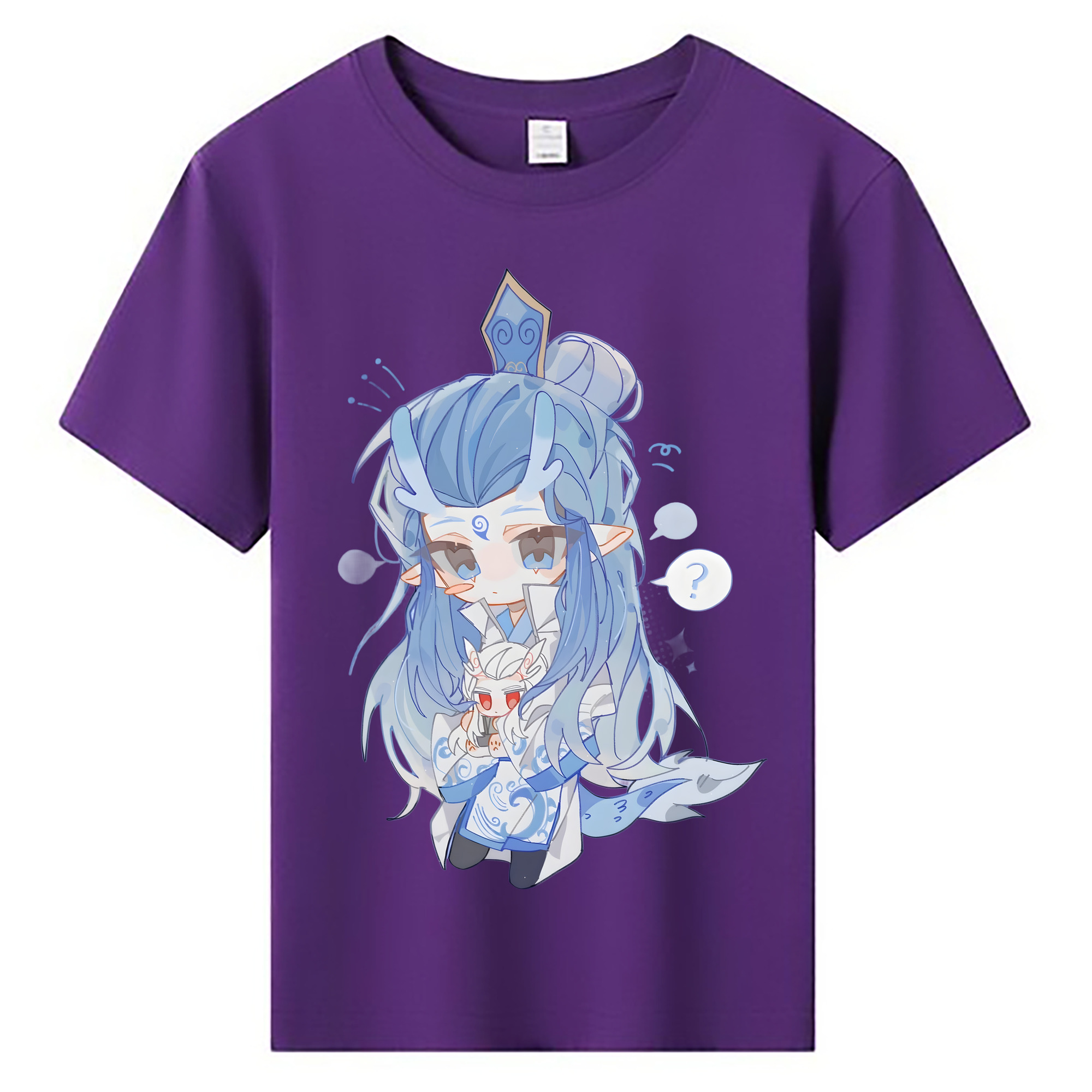 （画像用） Ne Zha 2 ナタ 魔童の大暴れ 綿100％キッズTシャツ（フロントプリント）