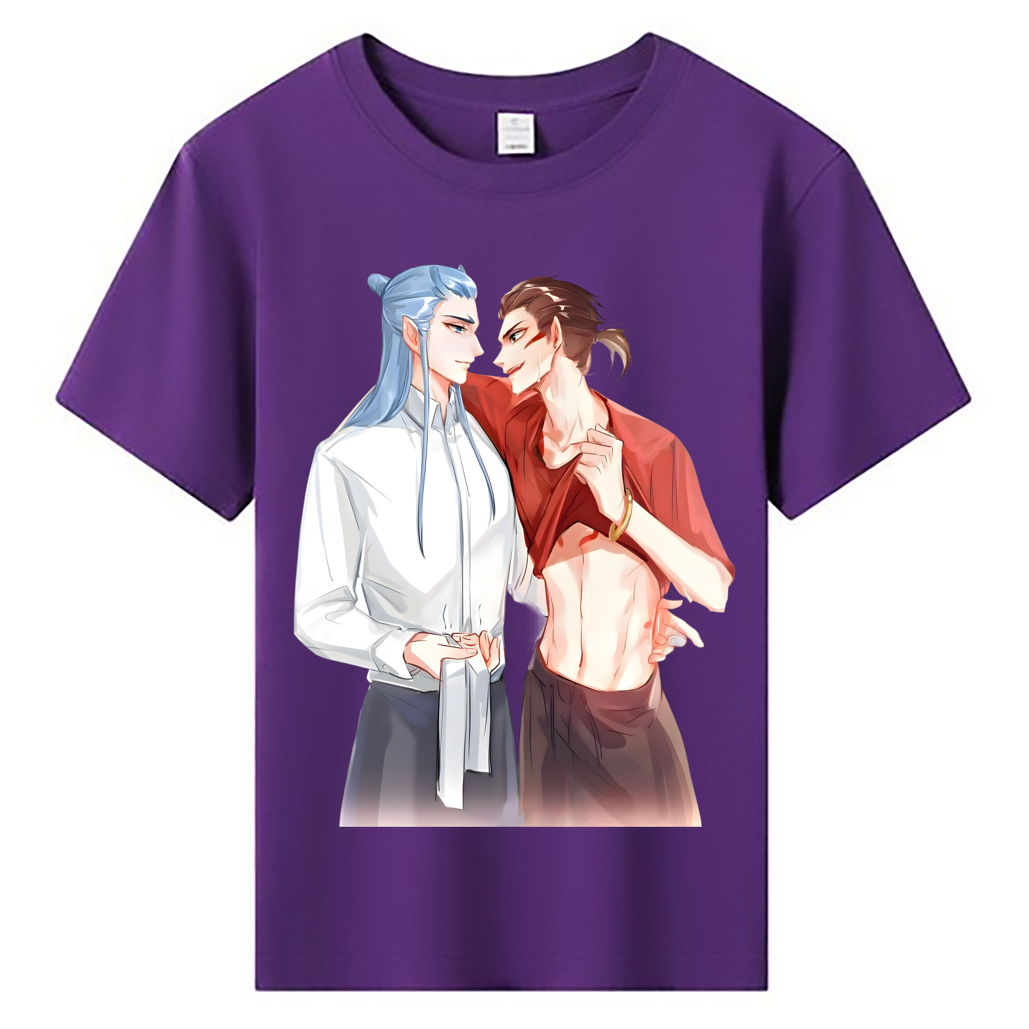 （画像用） Ne Zha 2 ナタ 魔童の大暴れ 綿100％キッズTシャツ（フロントプリント）
