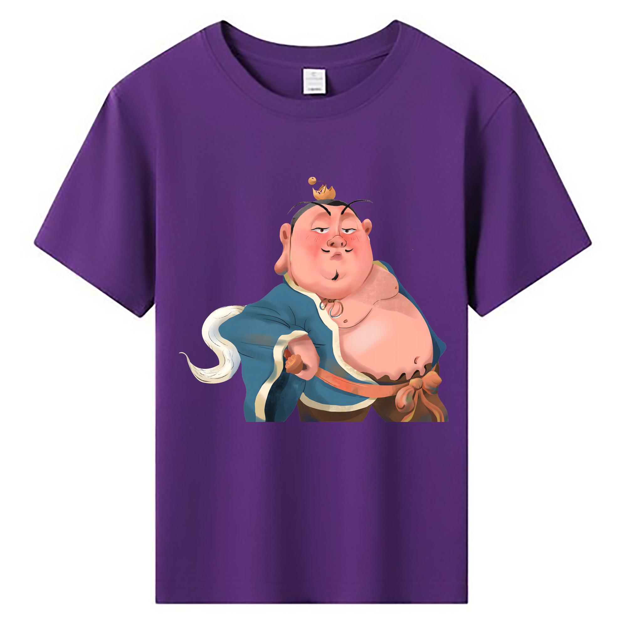 （画像用） Ne Zha 2 ナタ 魔童の大暴れ 綿100％キッズTシャツ（フロントプリント）
