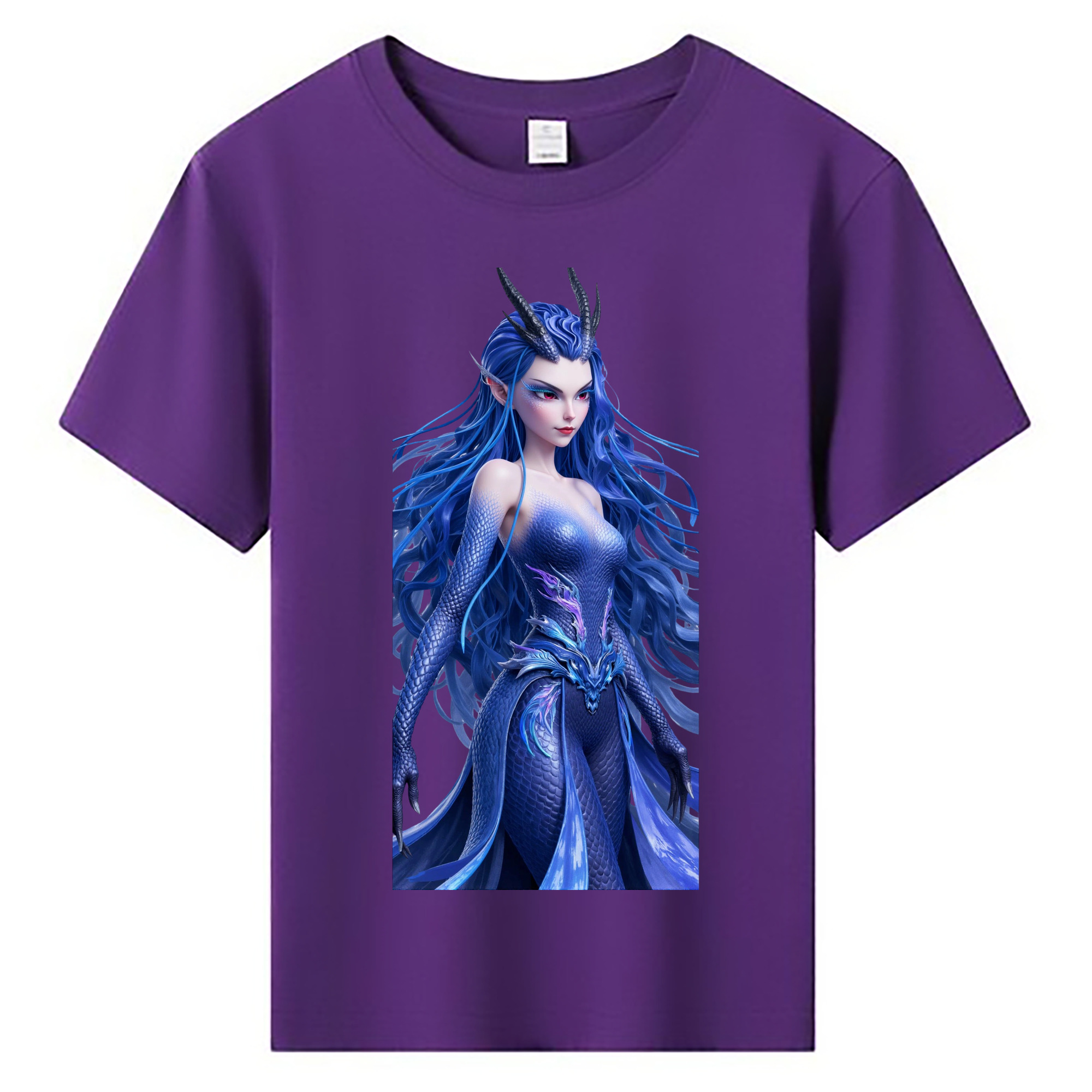 （画像用） Ne Zha 2 ナタ 魔童の大暴れ 綿100％キッズTシャツ（フロントプリント）