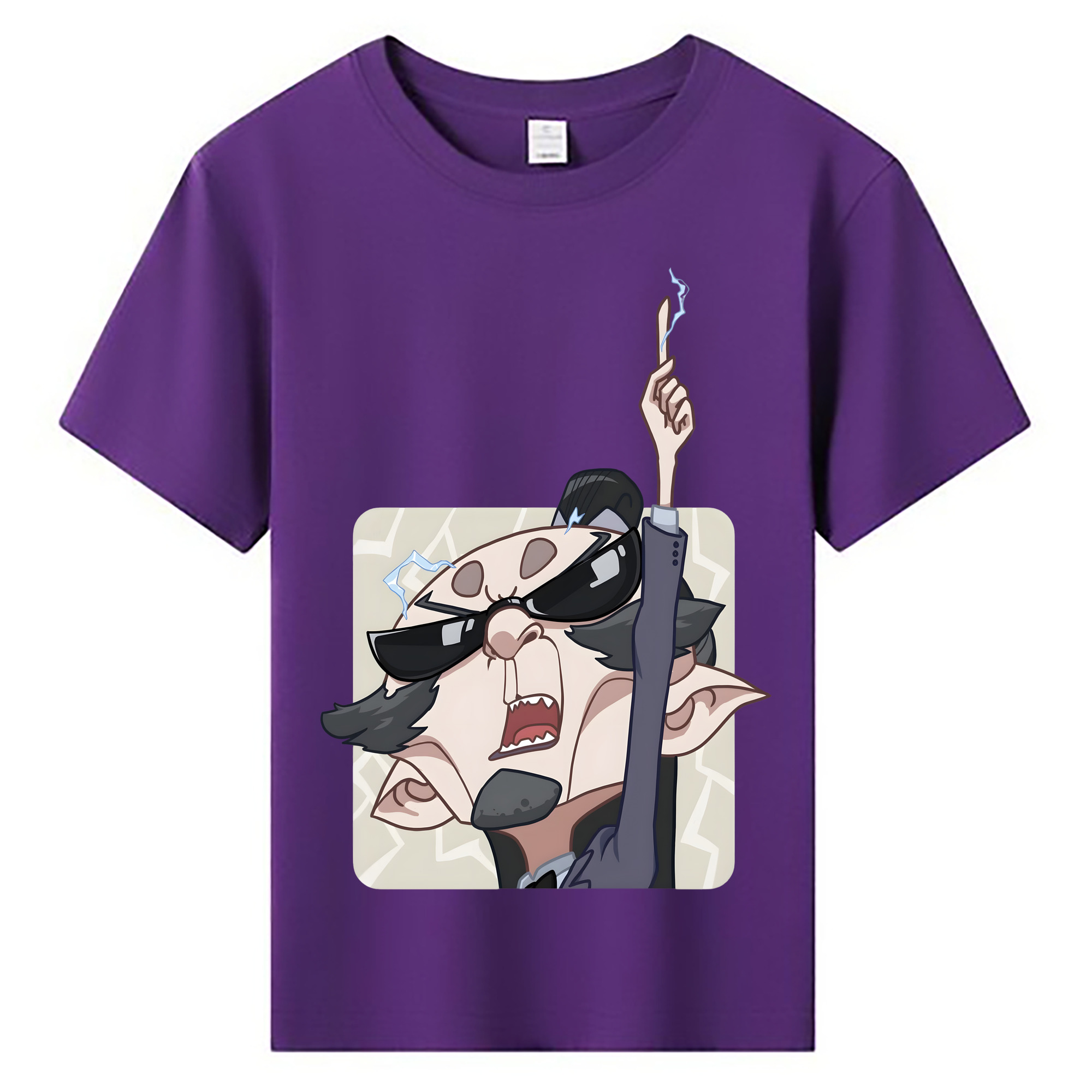 （画像用） Ne Zha 2 ナタ 魔童の大暴れ 綿100％キッズTシャツ（フロントプリント）