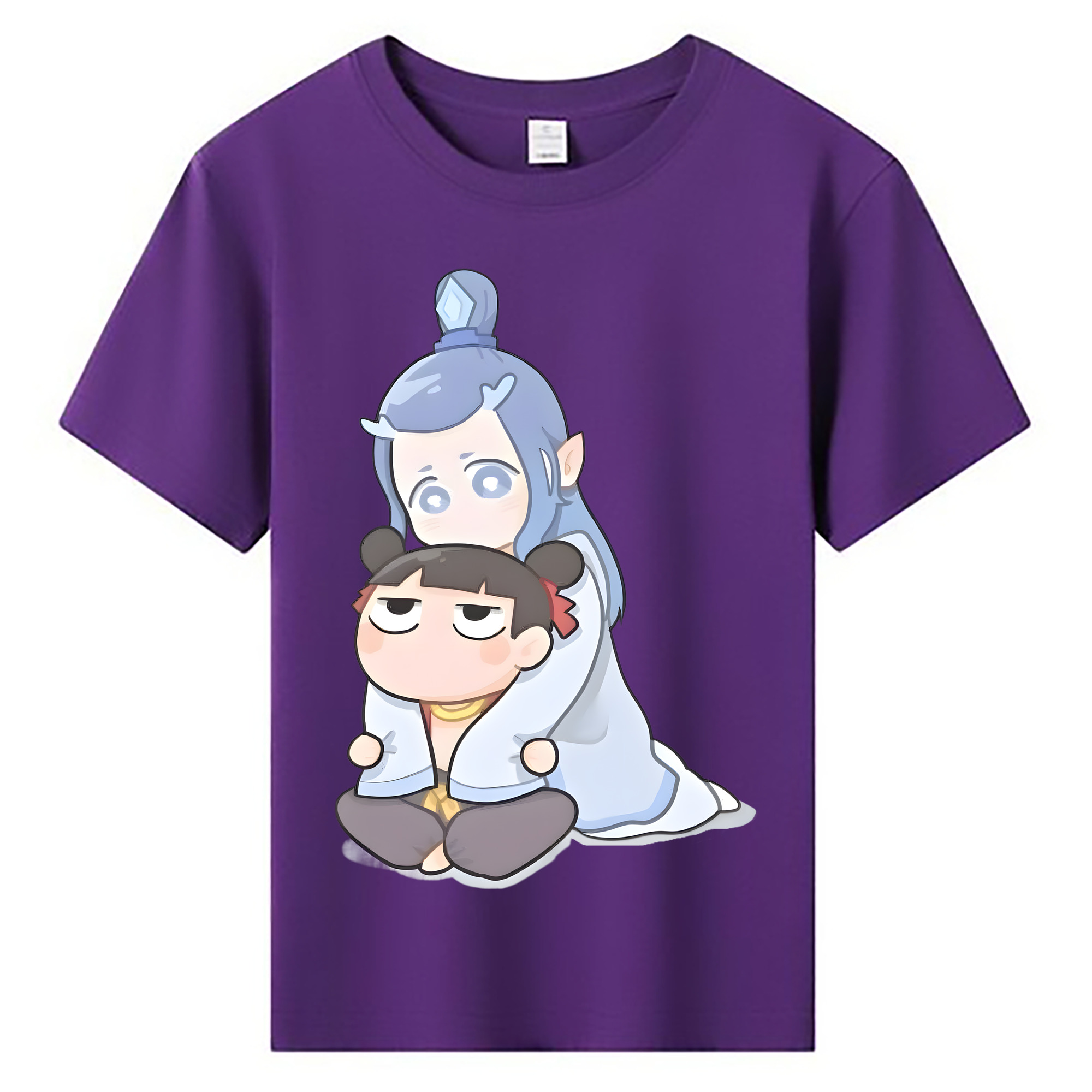 （画像用） Ne Zha 2 ナタ 魔童の大暴れ 綿100％キッズTシャツ（フロントプリント）