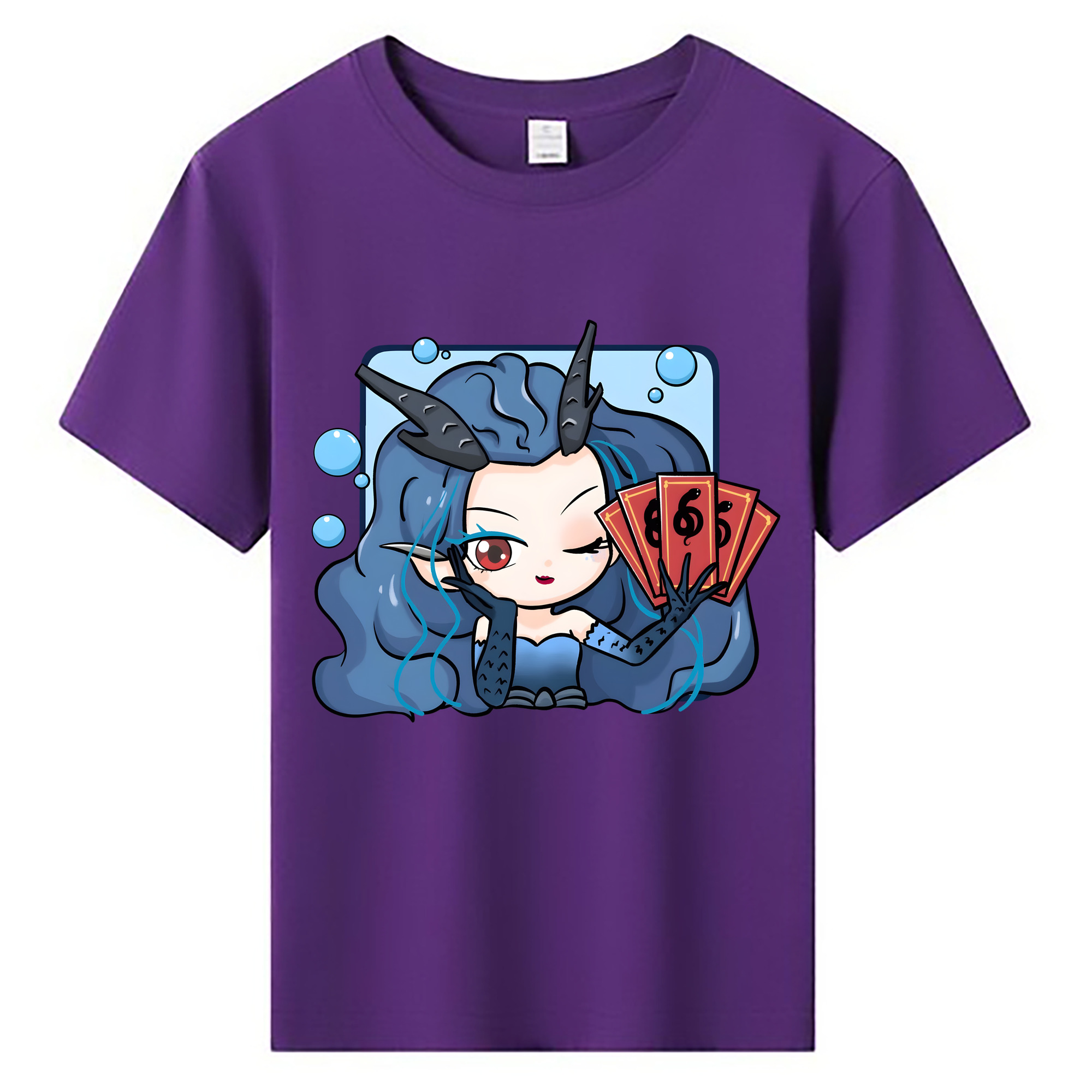 （画像用） Ne Zha 2 ナタ 魔童の大暴れ 綿100％キッズTシャツ（フロントプリント）