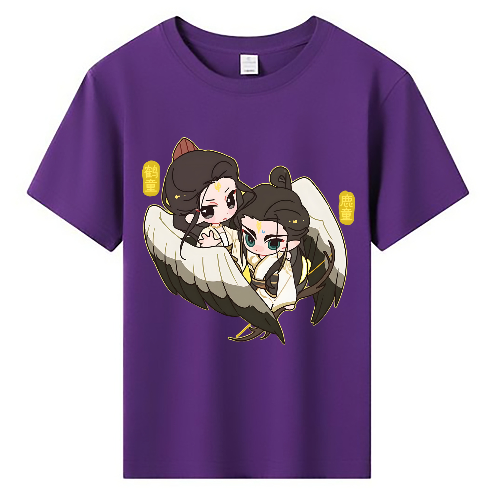 （画像用） Ne Zha 2 ナタ 魔童の大暴れ 綿100％キッズTシャツ（フロントプリント）