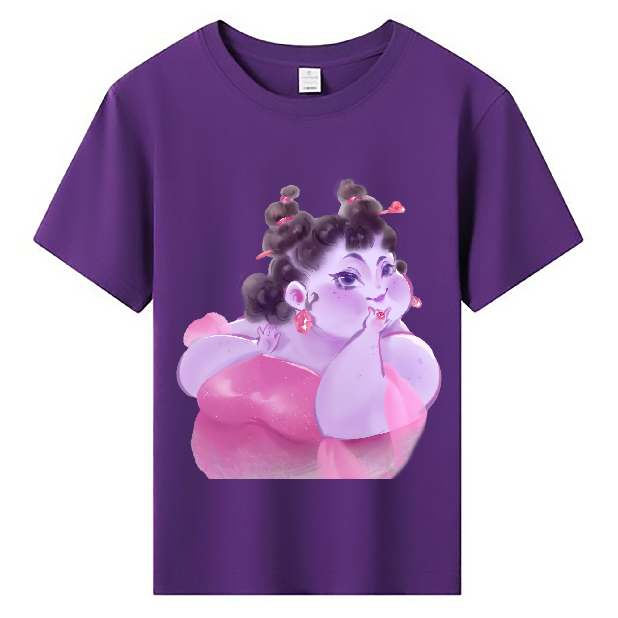 （画像用） Ne Zha 2 ナタ 魔童の大暴れ 綿100％キッズTシャツ（フロントプリント）