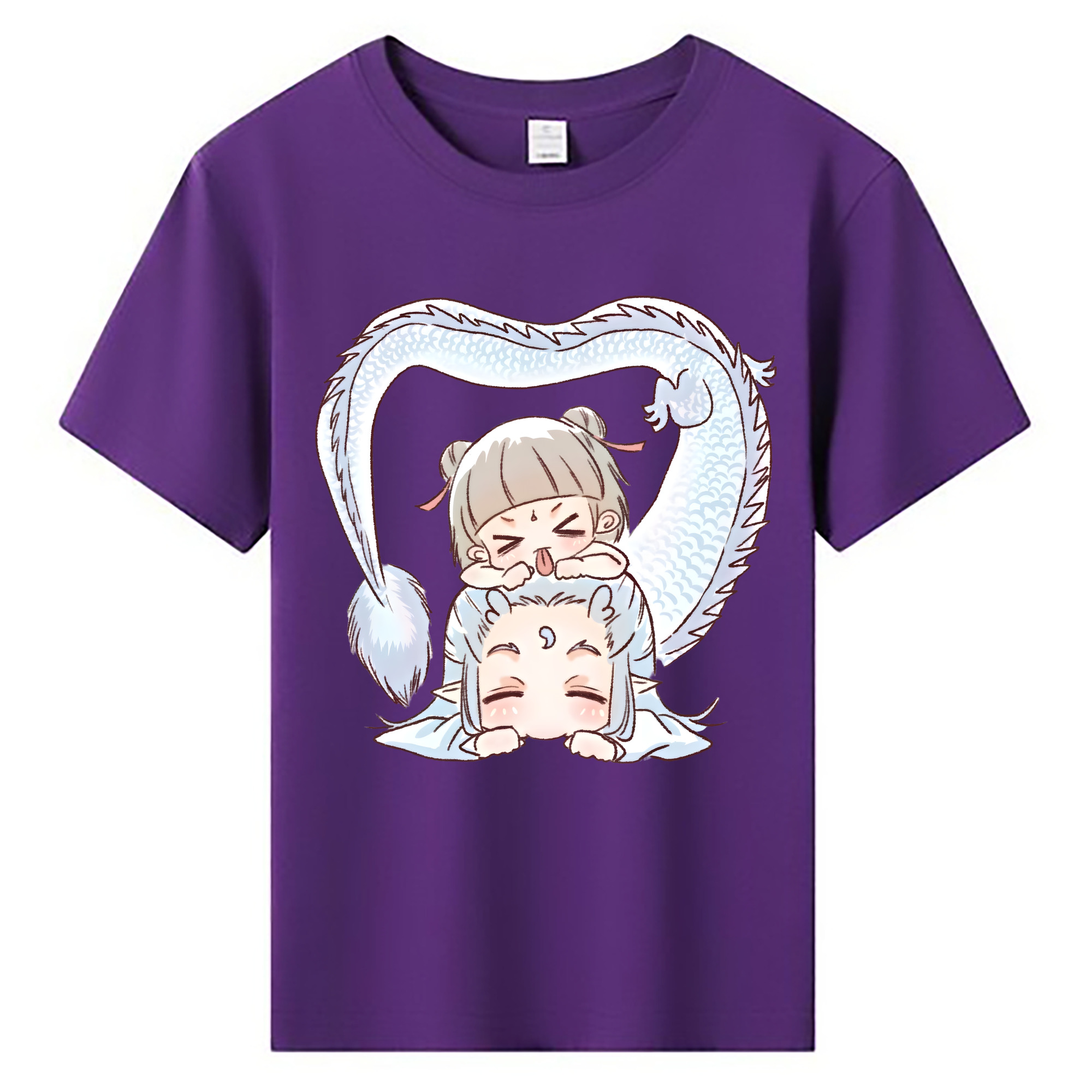 （画像用） Ne Zha 2 ナタ 魔童の大暴れ 綿100％キッズTシャツ（フロントプリント）