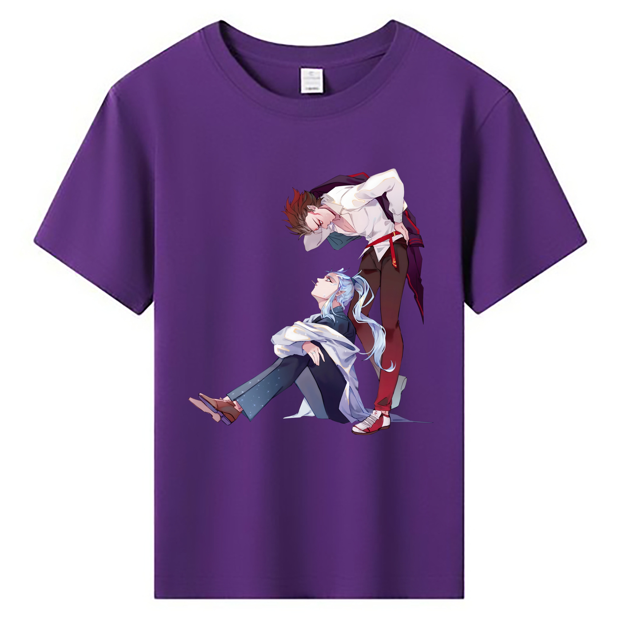 （画像用） Ne Zha 2 ナタ 魔童の大暴れ 綿100％キッズTシャツ（フロントプリント）